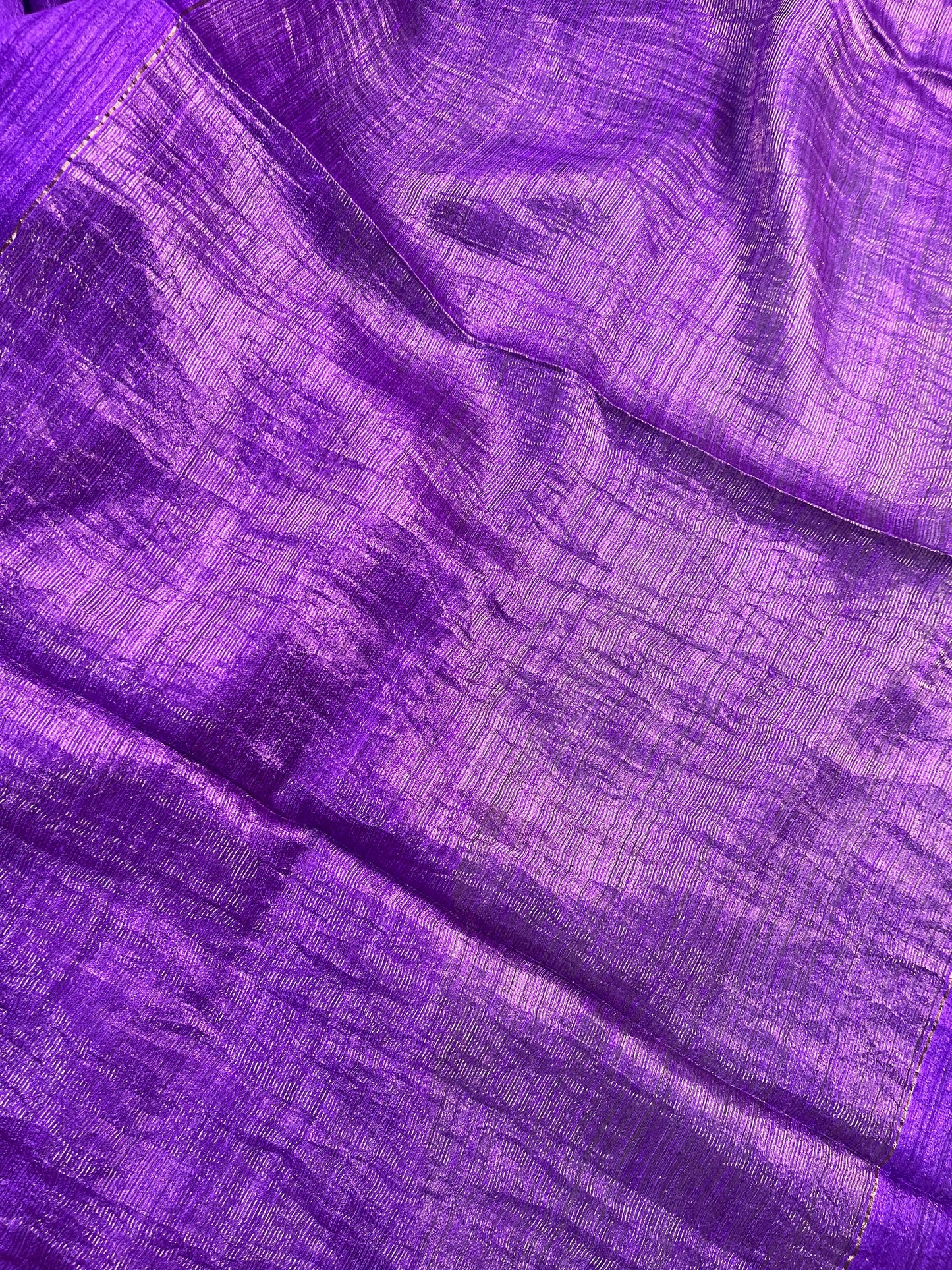 PURPLE PURE HANDLOOM MATKA SAREE