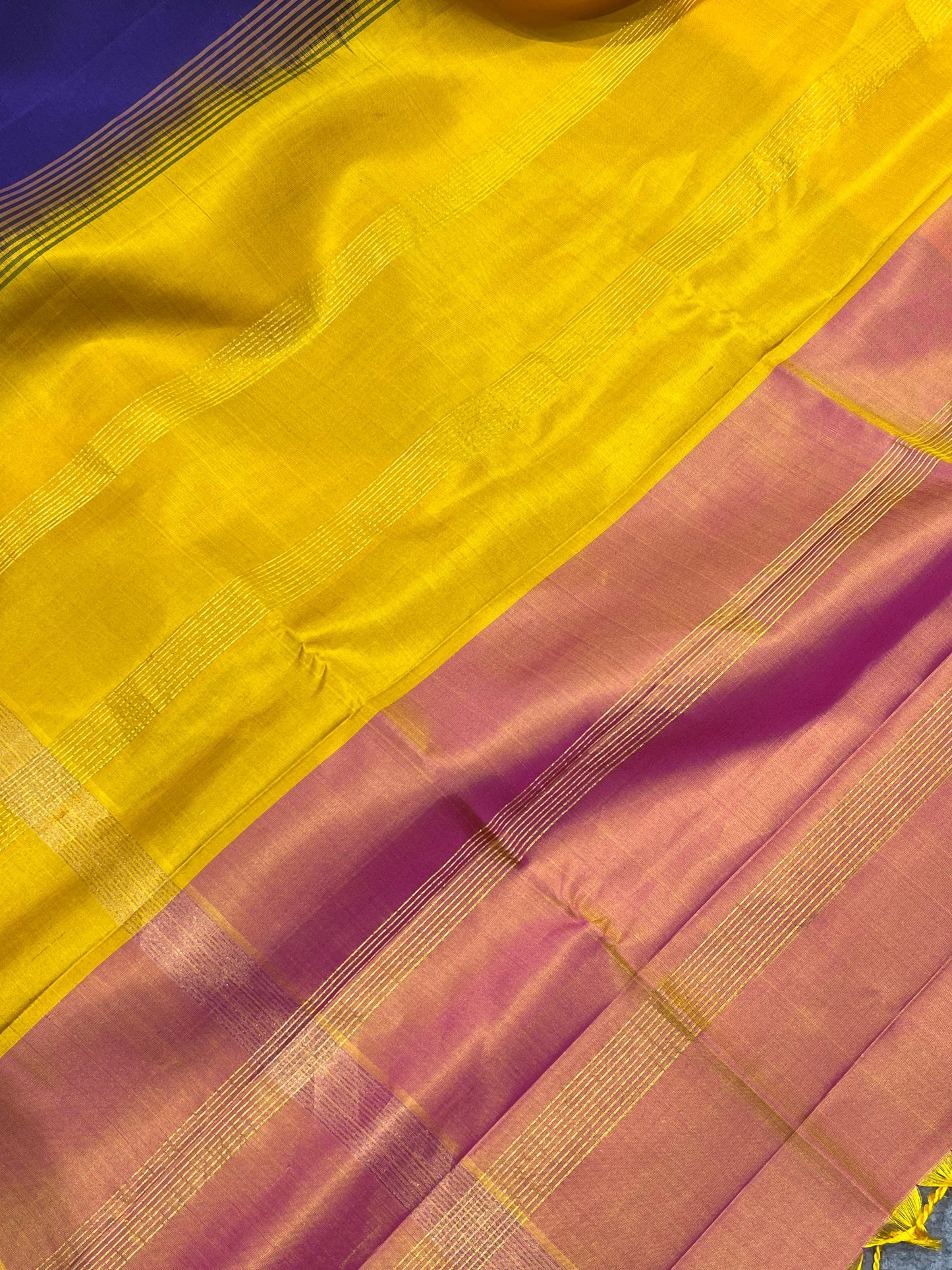 ROYAL BLUE SILK PURE HANDLOOM KANJIVARAM SAREE