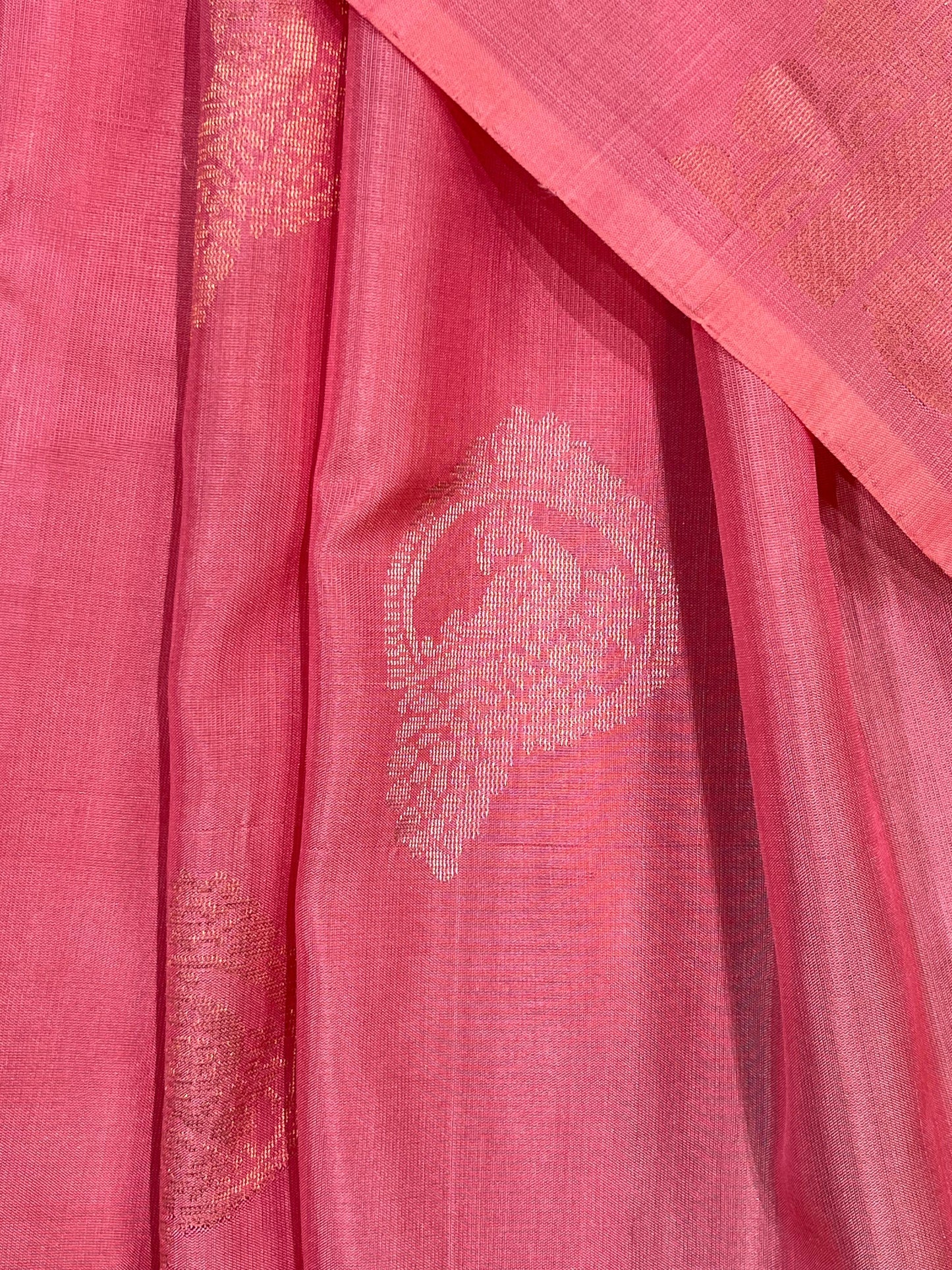 PINK PURE HANDLOOM SOFT SILK SAREE
