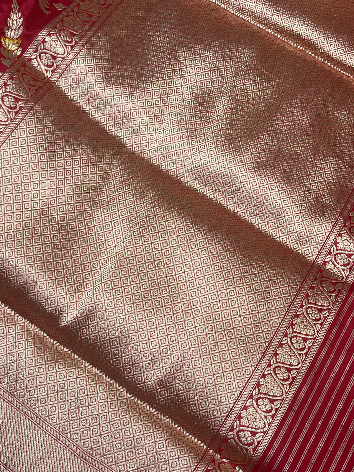 RED SILK PURE HANDLOOM BANARASI SAREE