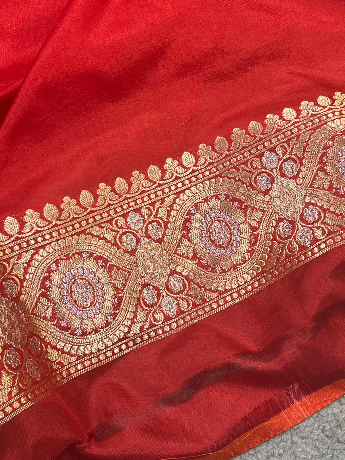 RED SILK PURE HANDLOOM BANARASI SAREE