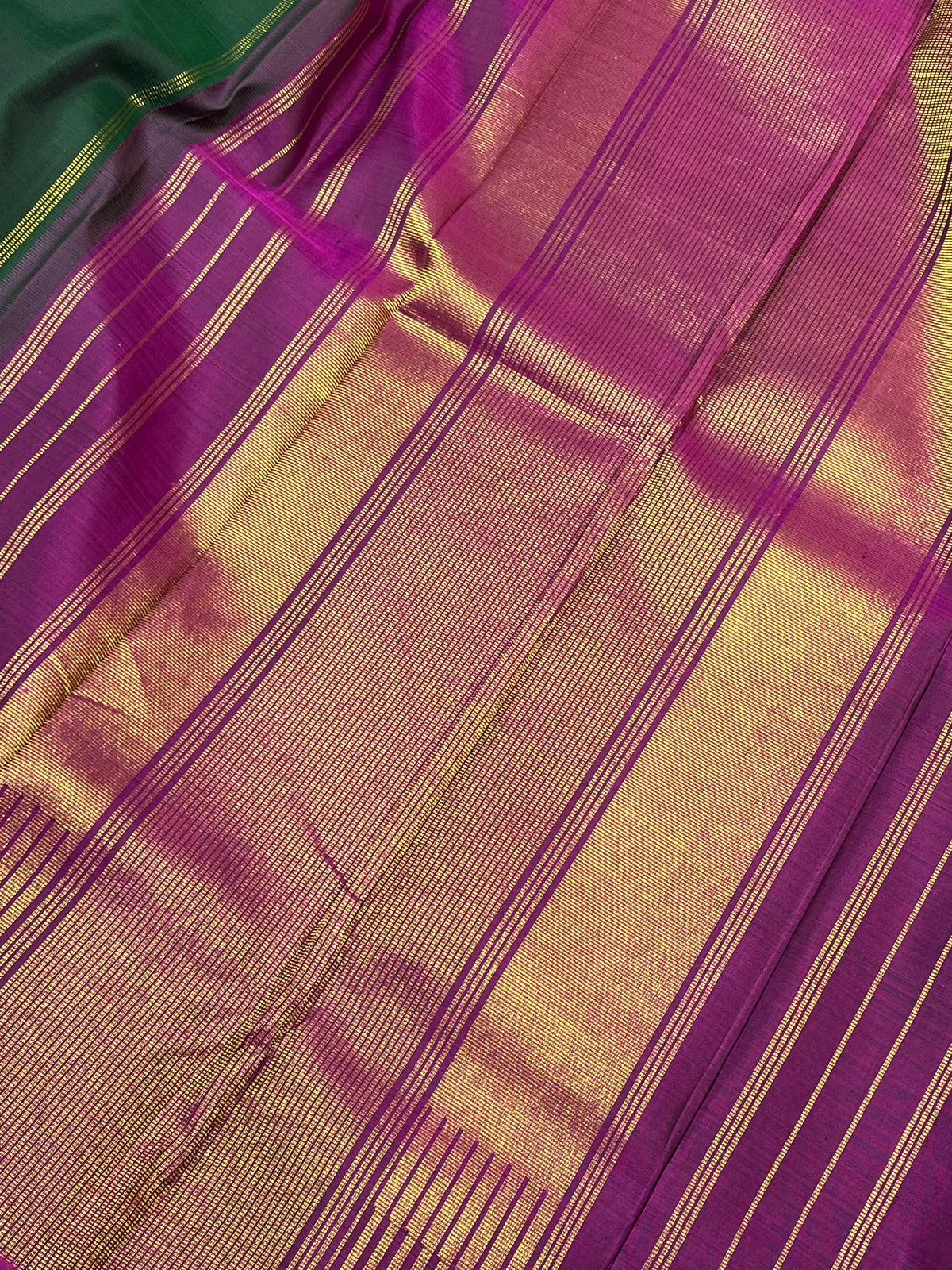 GREEN SILK PURE HANDLOOM KANJIVARAM SAREE