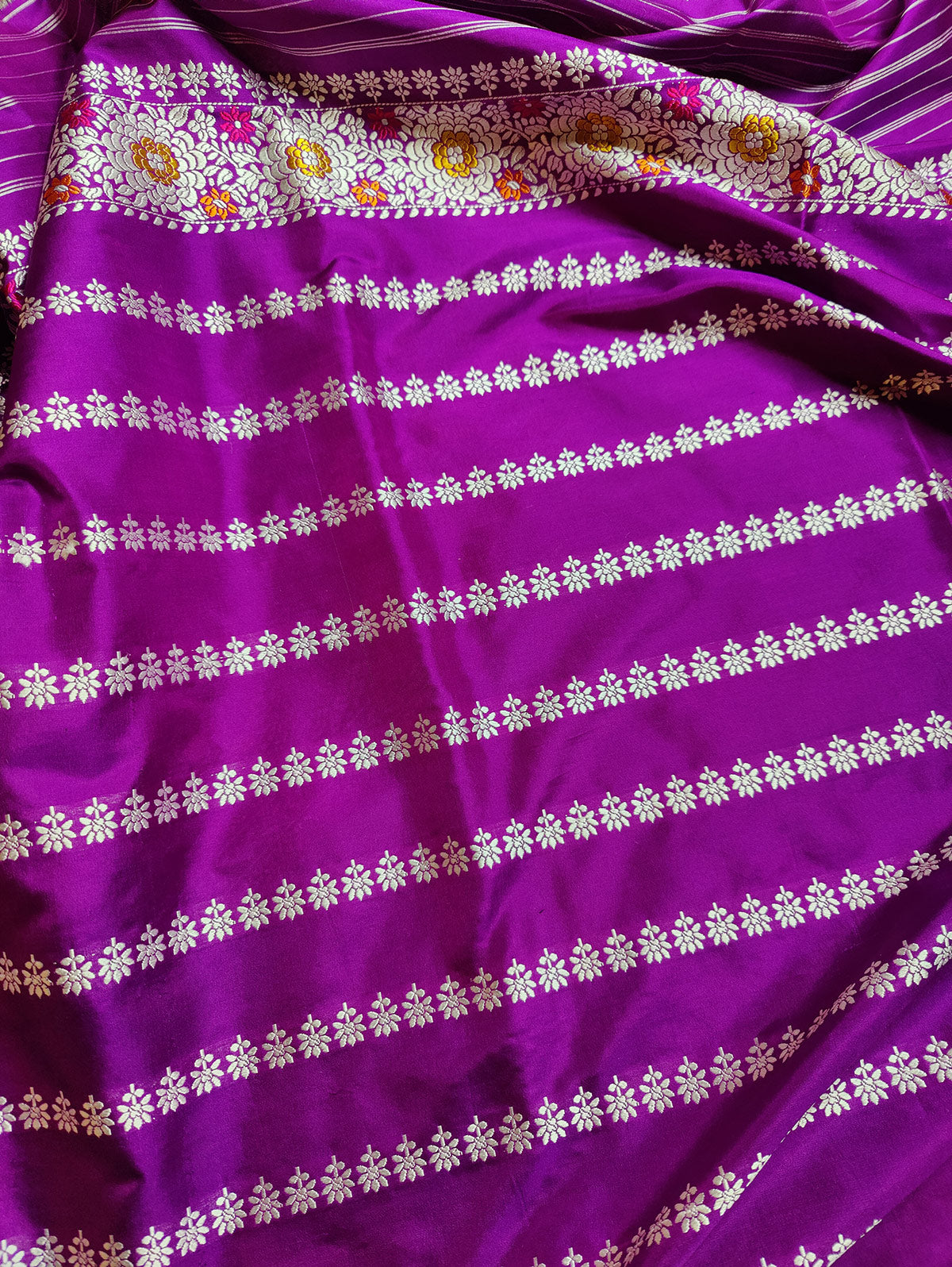 MAJENTA PINK PURE SILK HANDLOOM BANARASI SAREE