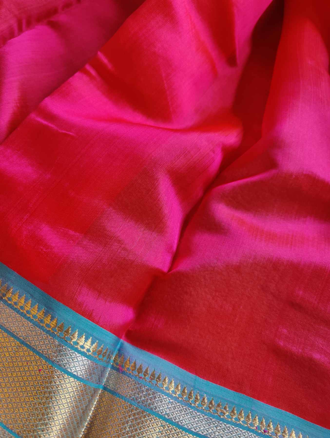 PINK SILK PURE HANDLOOM CHANDERI SAREE