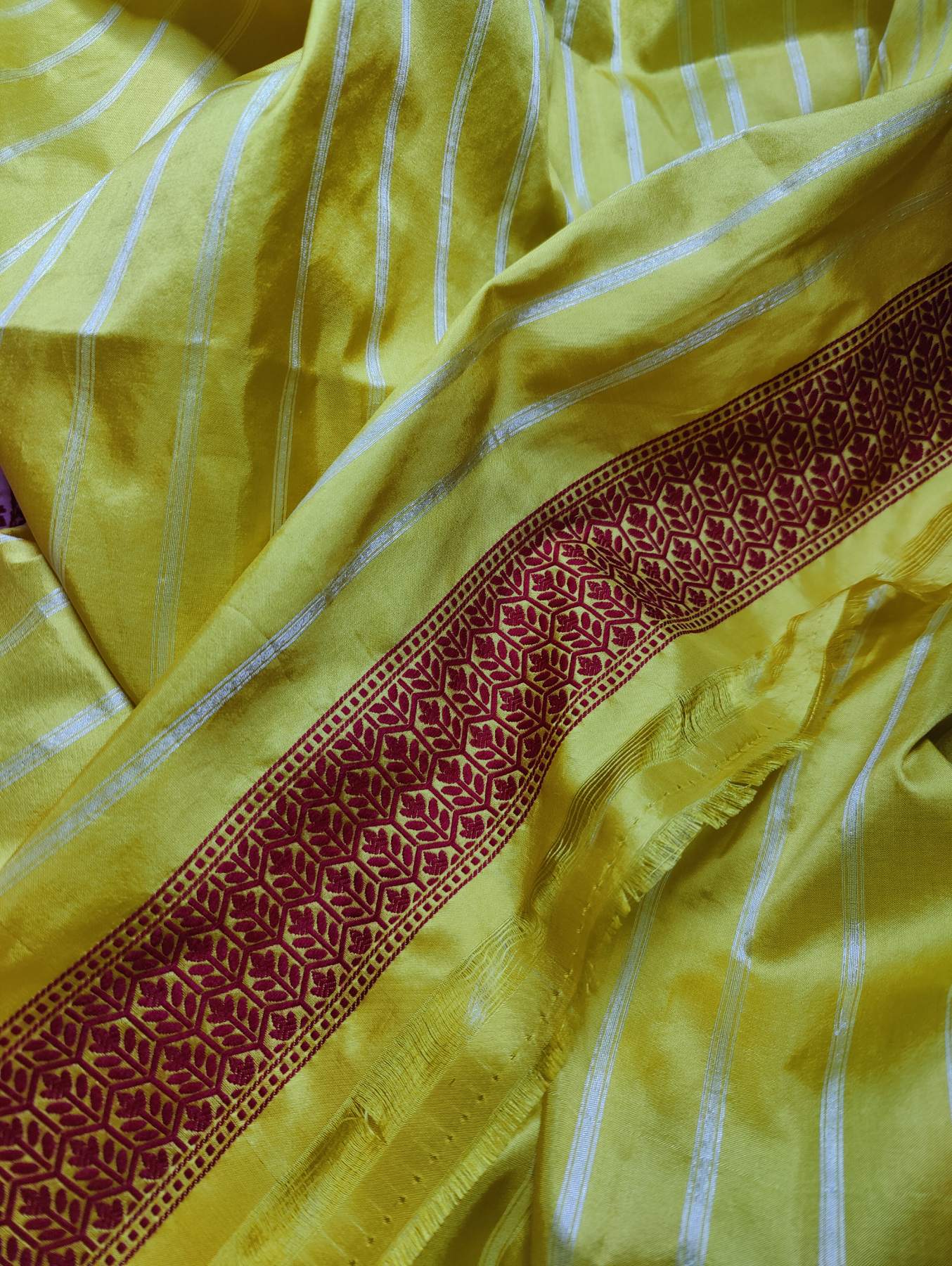 ICE PINK SILK PURE HANDLOOM BANARASI SAREE