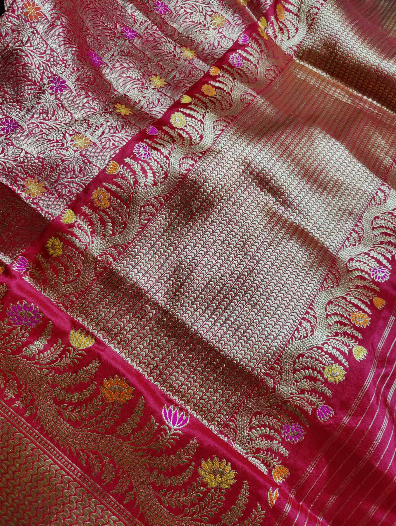 RED SILK PURE HANDLOOM BANARASI SAREE