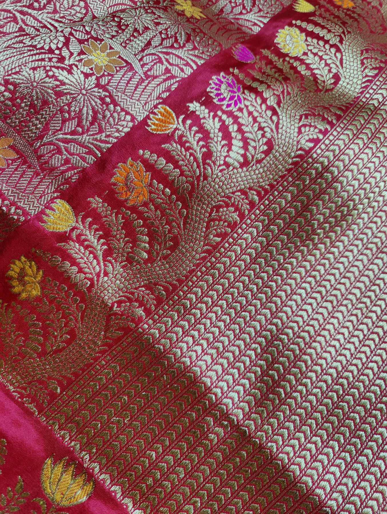 RED SILK PURE HANDLOOM BANARASI SAREE