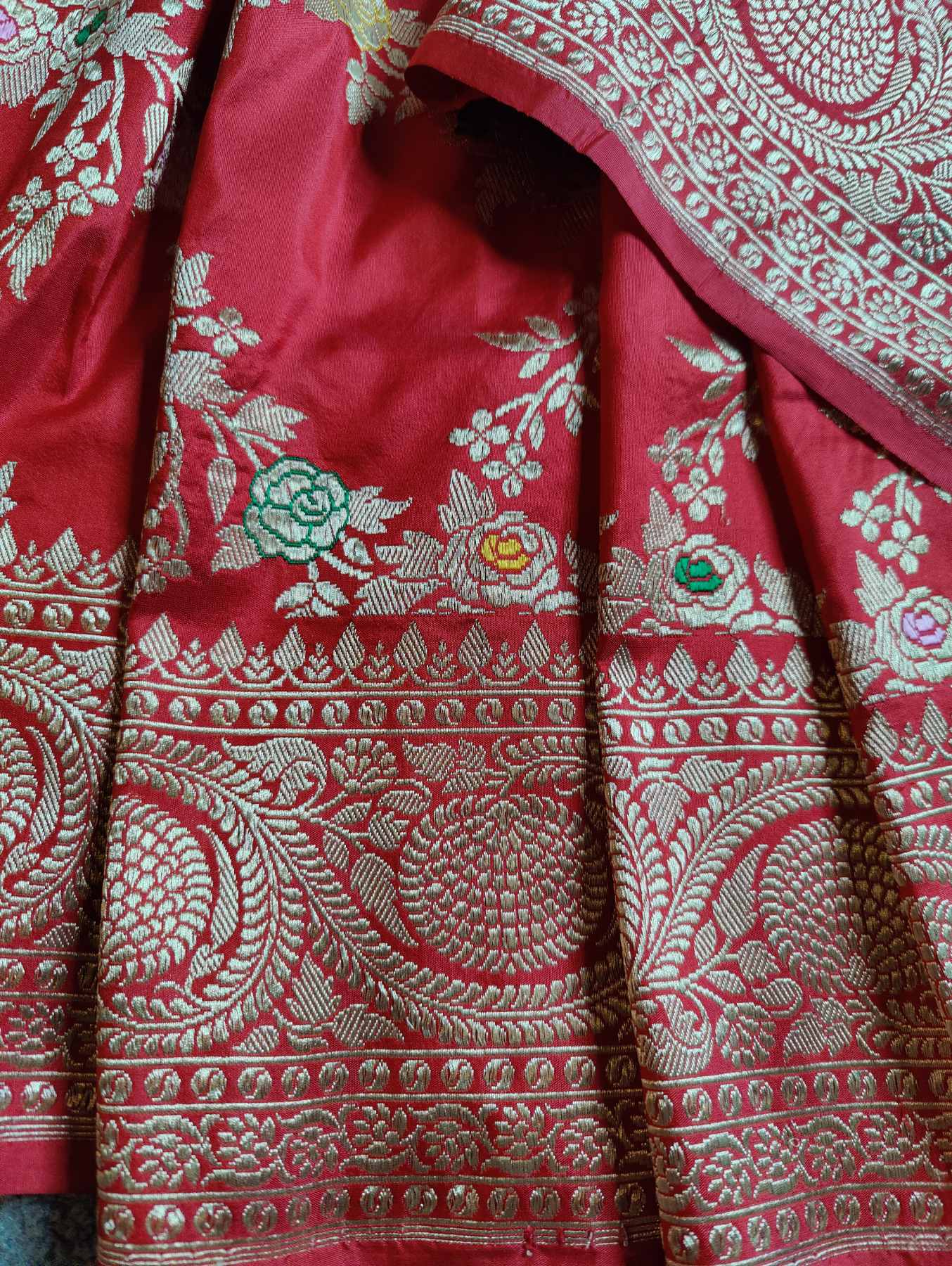 RED SILK PURE HANDLOOM BANARASI SAREE