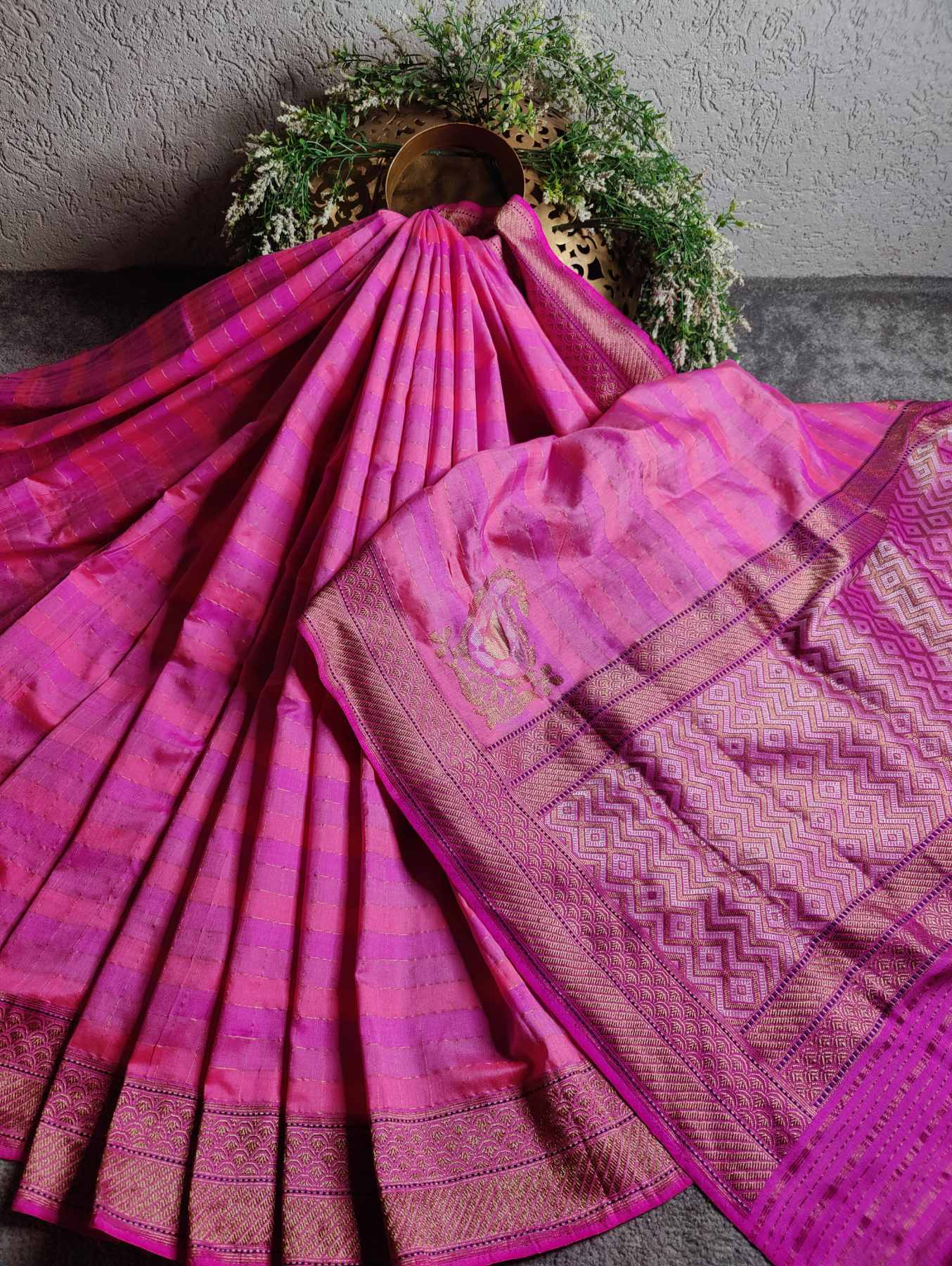 RANGCART SILK PURE HANDLOOM BANARSI SAREE