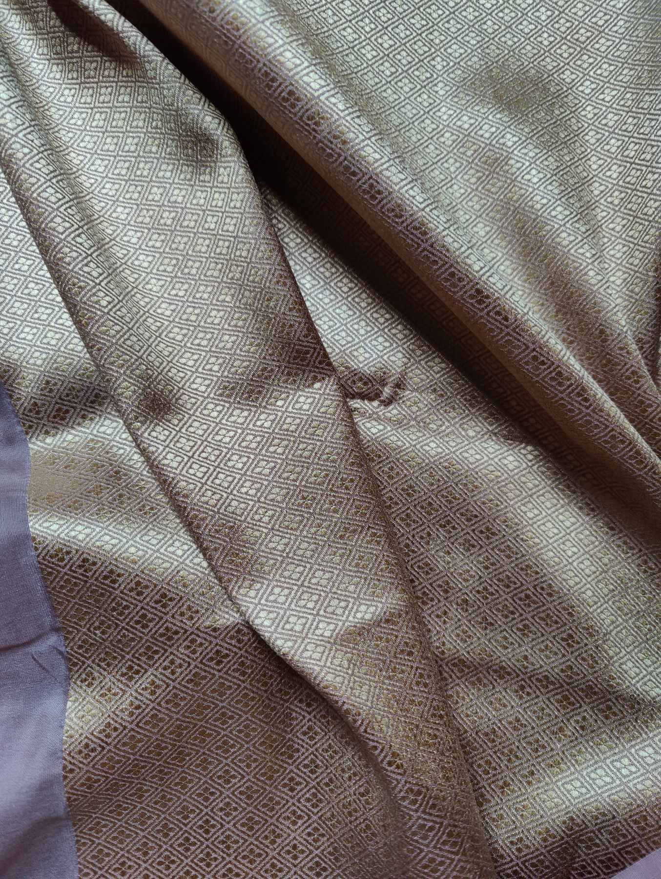 ONION PINK SILK PURE HANDLOOM BANARASI SAREE