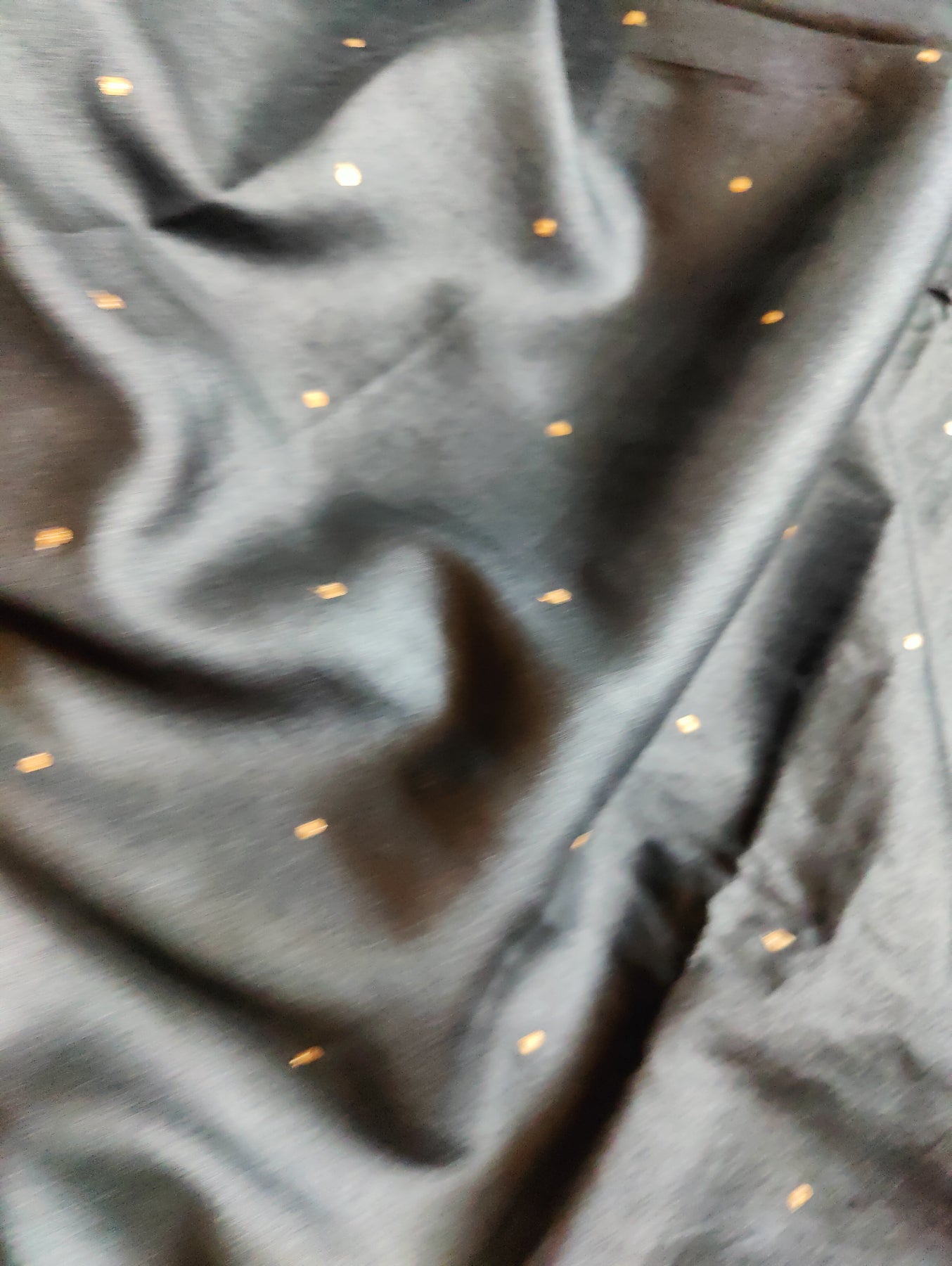 BLACK TUSSAR SILK PURE HANDLOOM EMBROIDERY SAREE