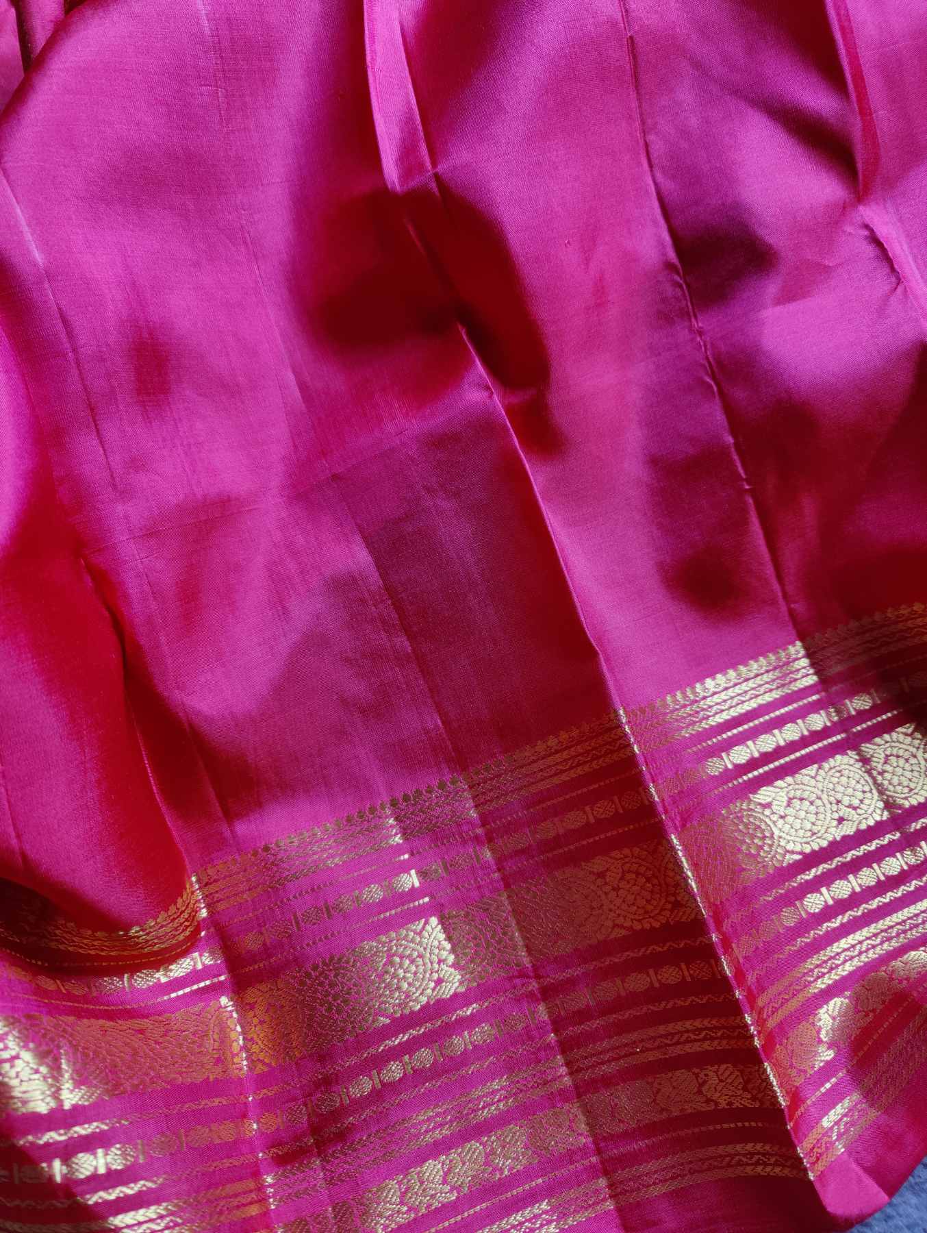 ORANGISH PINK SILK PURE HANDLOOM KANJIVARAM SAREE