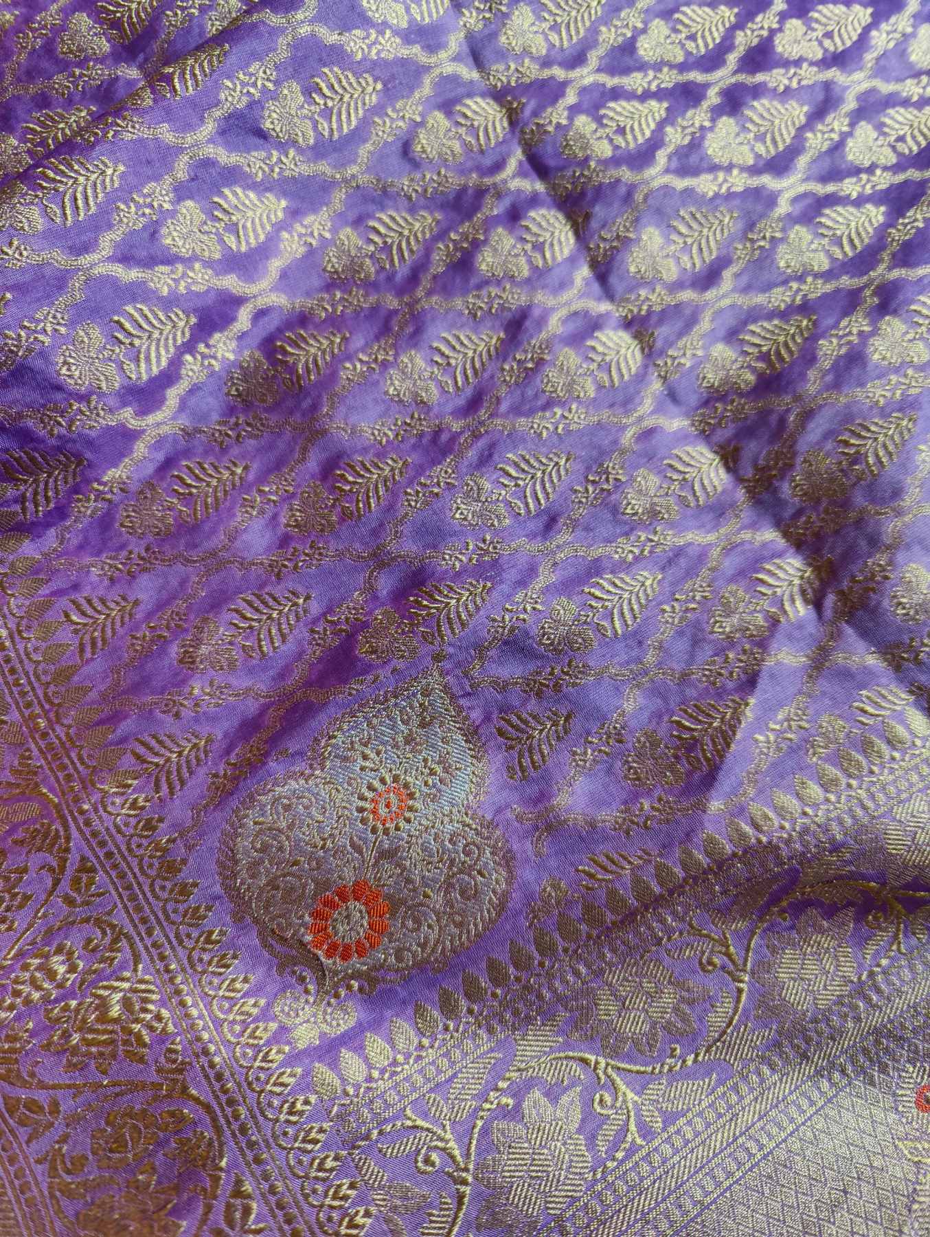 LEVENDAR SILK PURE HANDLOOM BANARASI DUPATTA
