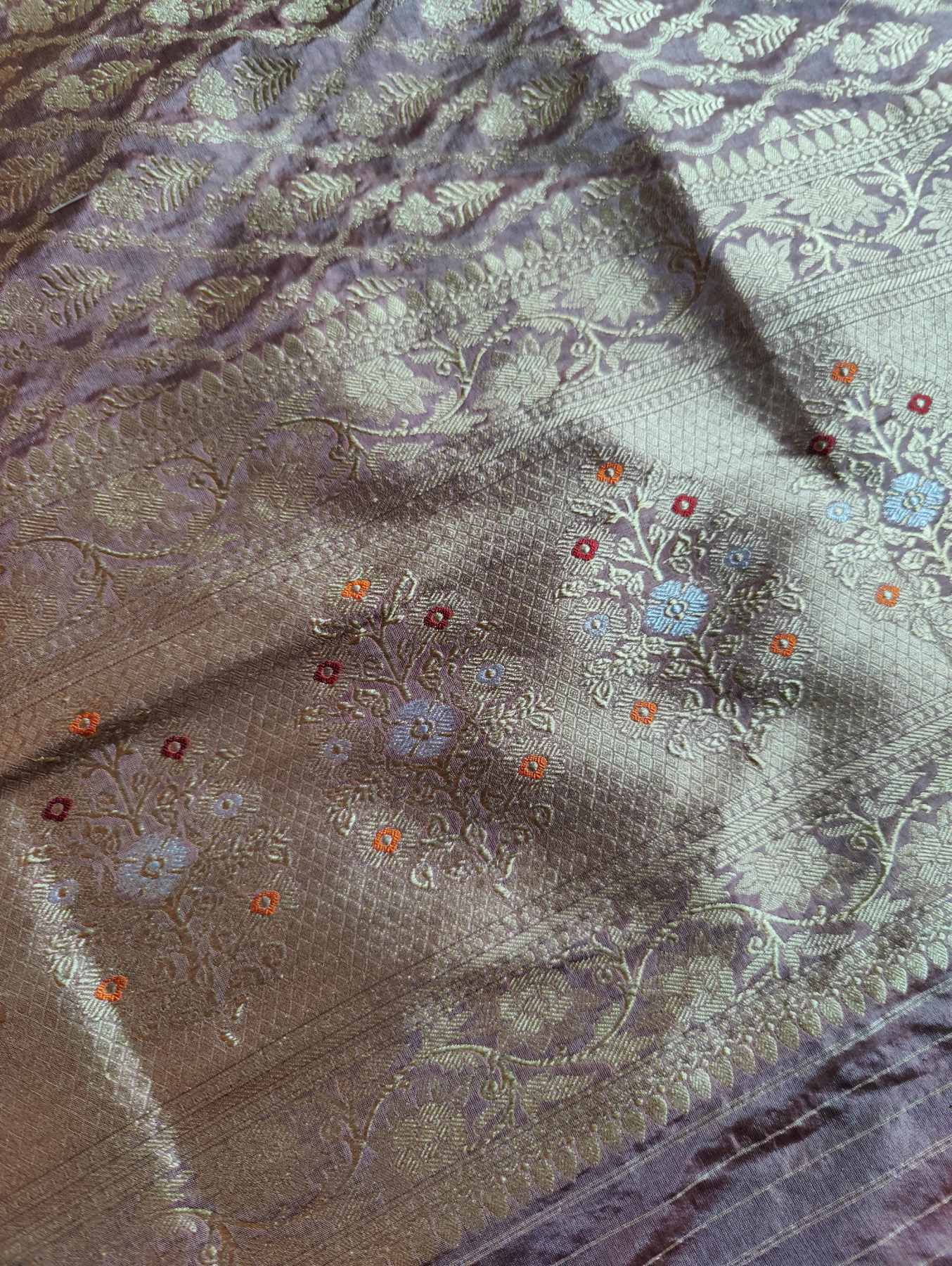 CARAMEL SILK PURE HANDLOOM BANARASI DUPATTA