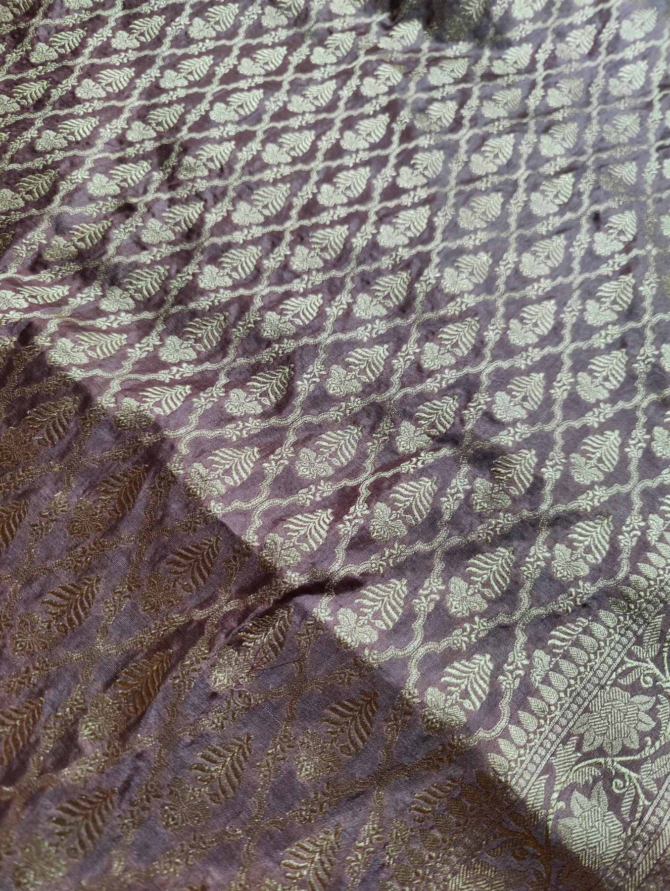 CARAMEL SILK PURE HANDLOOM BANARASI DUPATTA