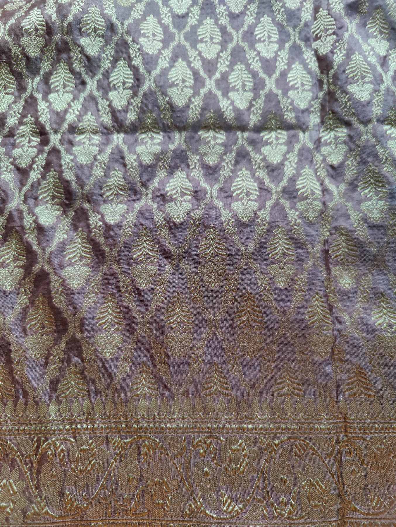 CARAMEL SILK PURE HANDLOOM BANARASI DUPATTA