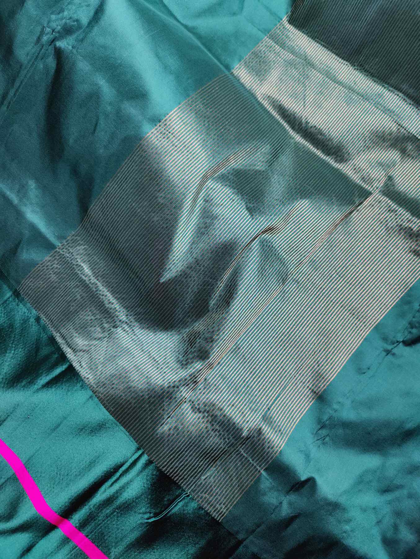 FOREST GREEN  MASHROO SILK PURE HANDLOOM BANARASI SAREE