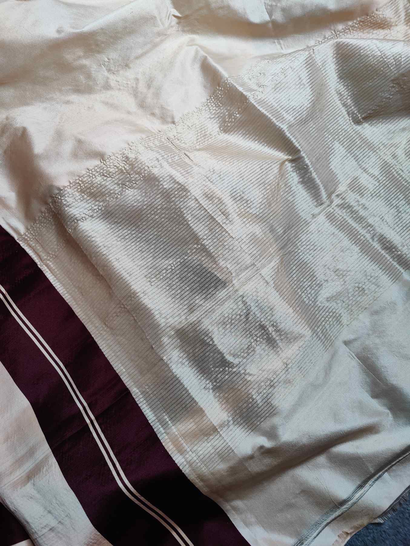 PASTEL PEACH MASHROO SILK PURE HANDLOOM BANRASI SAREE