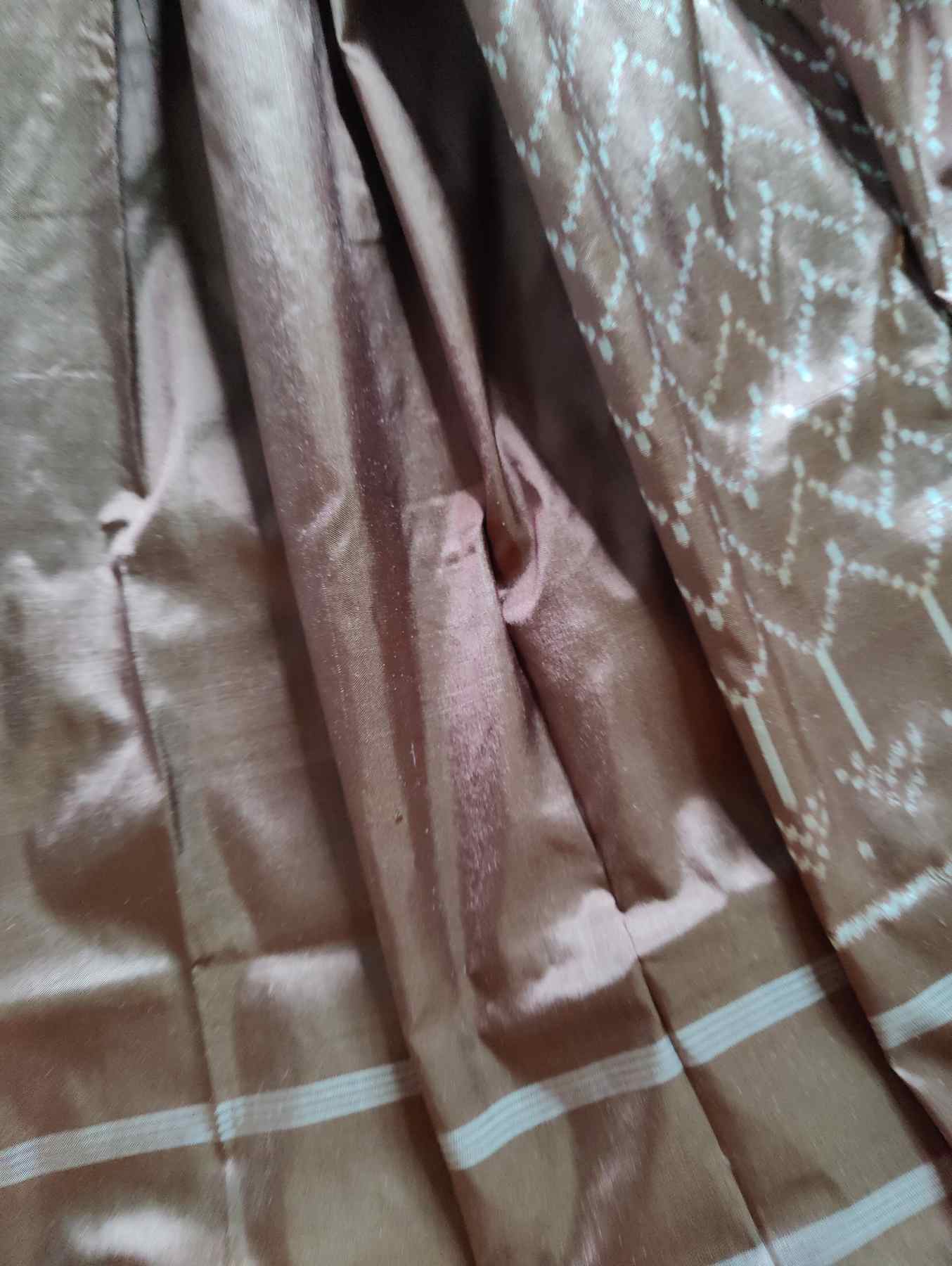 CAPPUCCINO BROWN SILK PURE HANDLOOM IKKAT SAREE