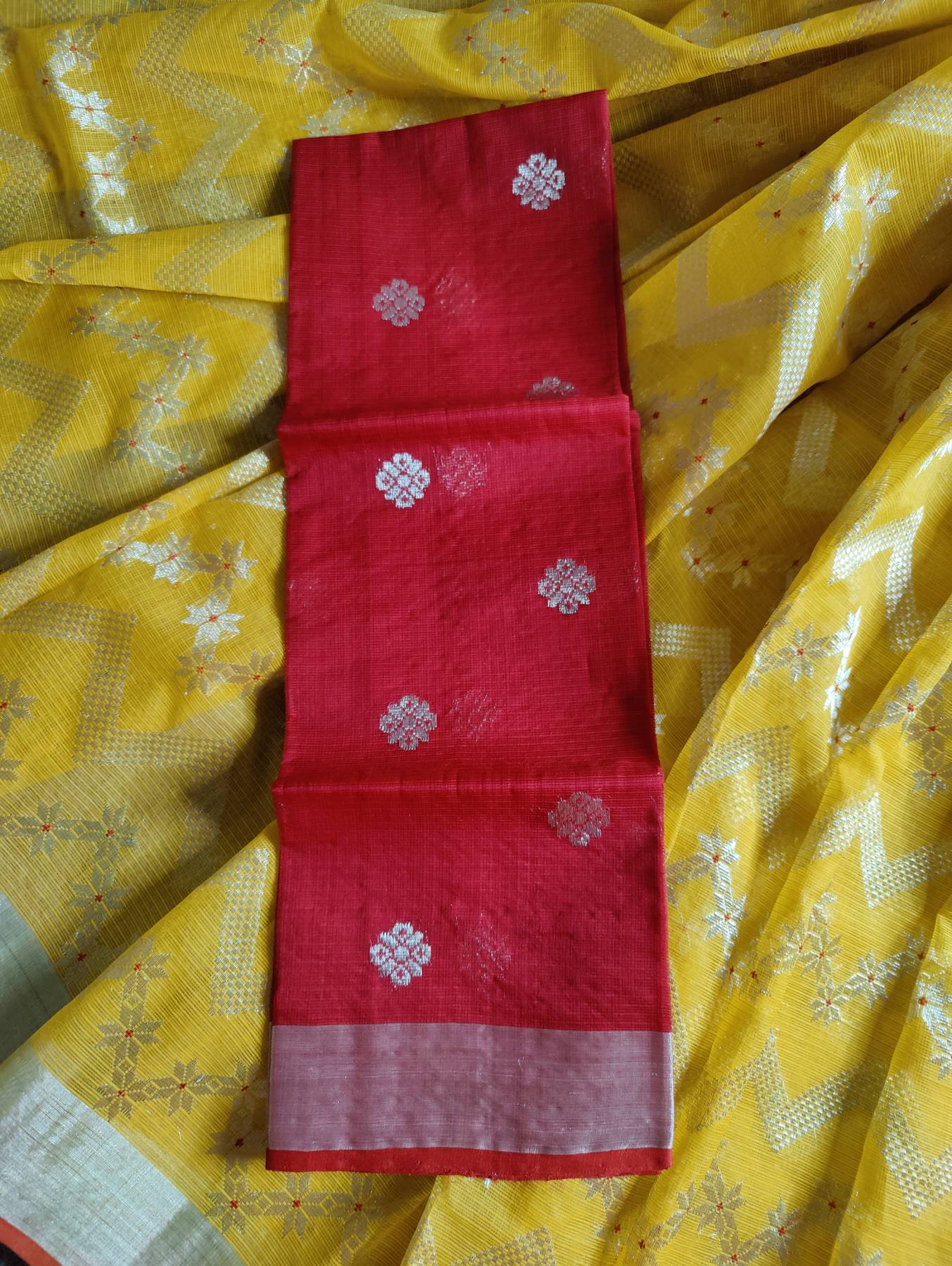 YELLOW PURE HANDLOOM REAL JARI KOTA DORIYA SAREE