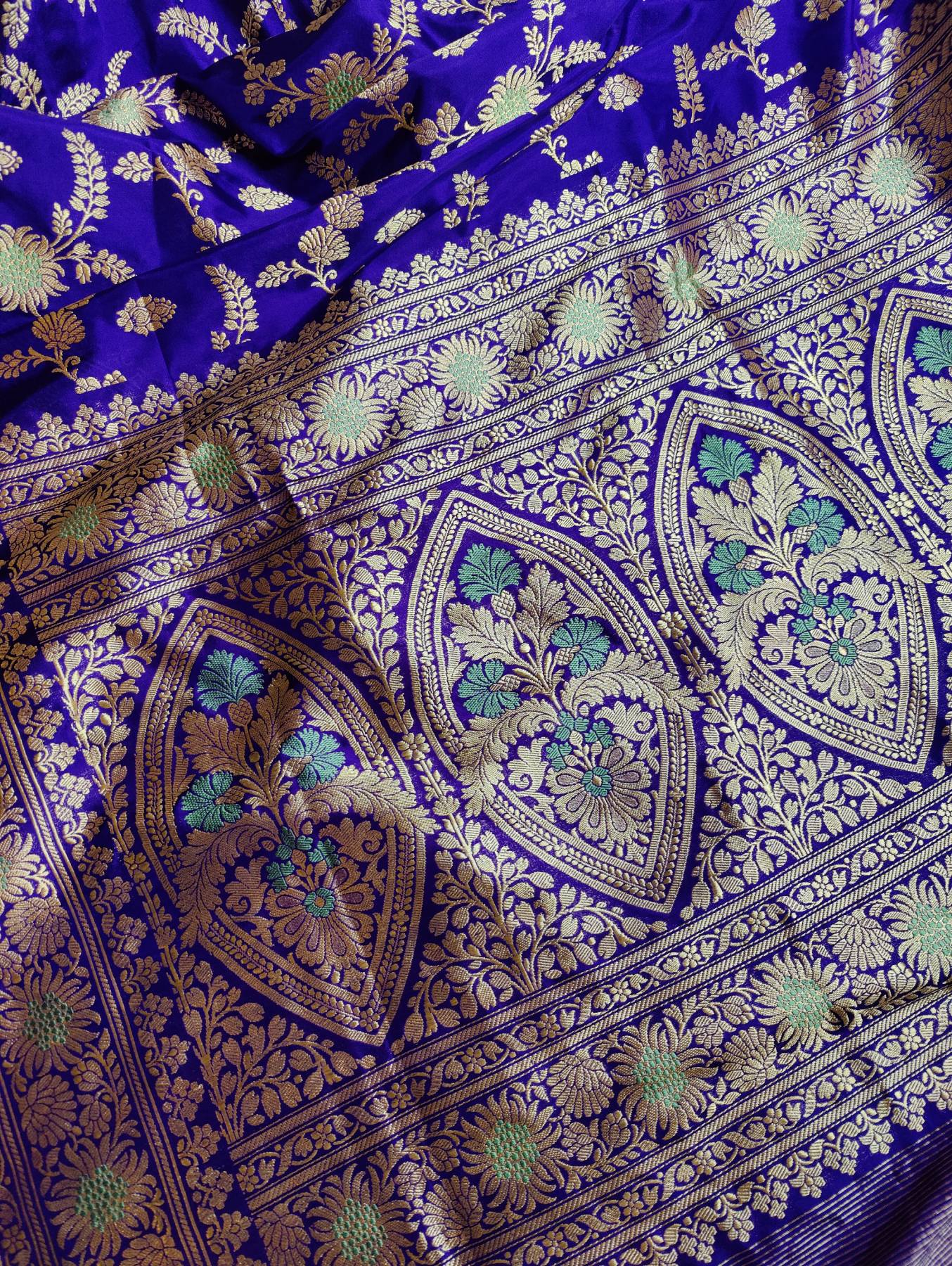 PURPLE SILK PURE HANDLOOM BANARASI SAREE