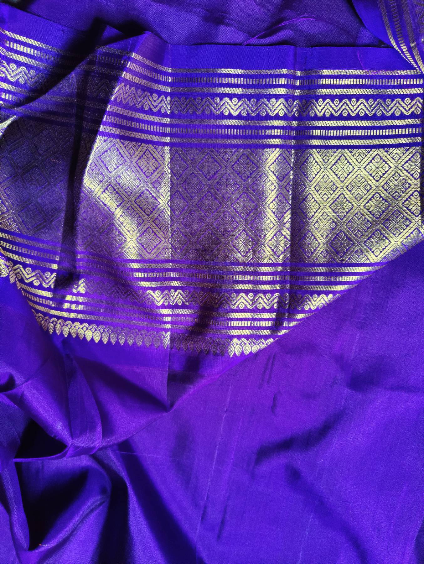 BLUE SILK PURE HANDLOOM KANJIVARAM SAREE