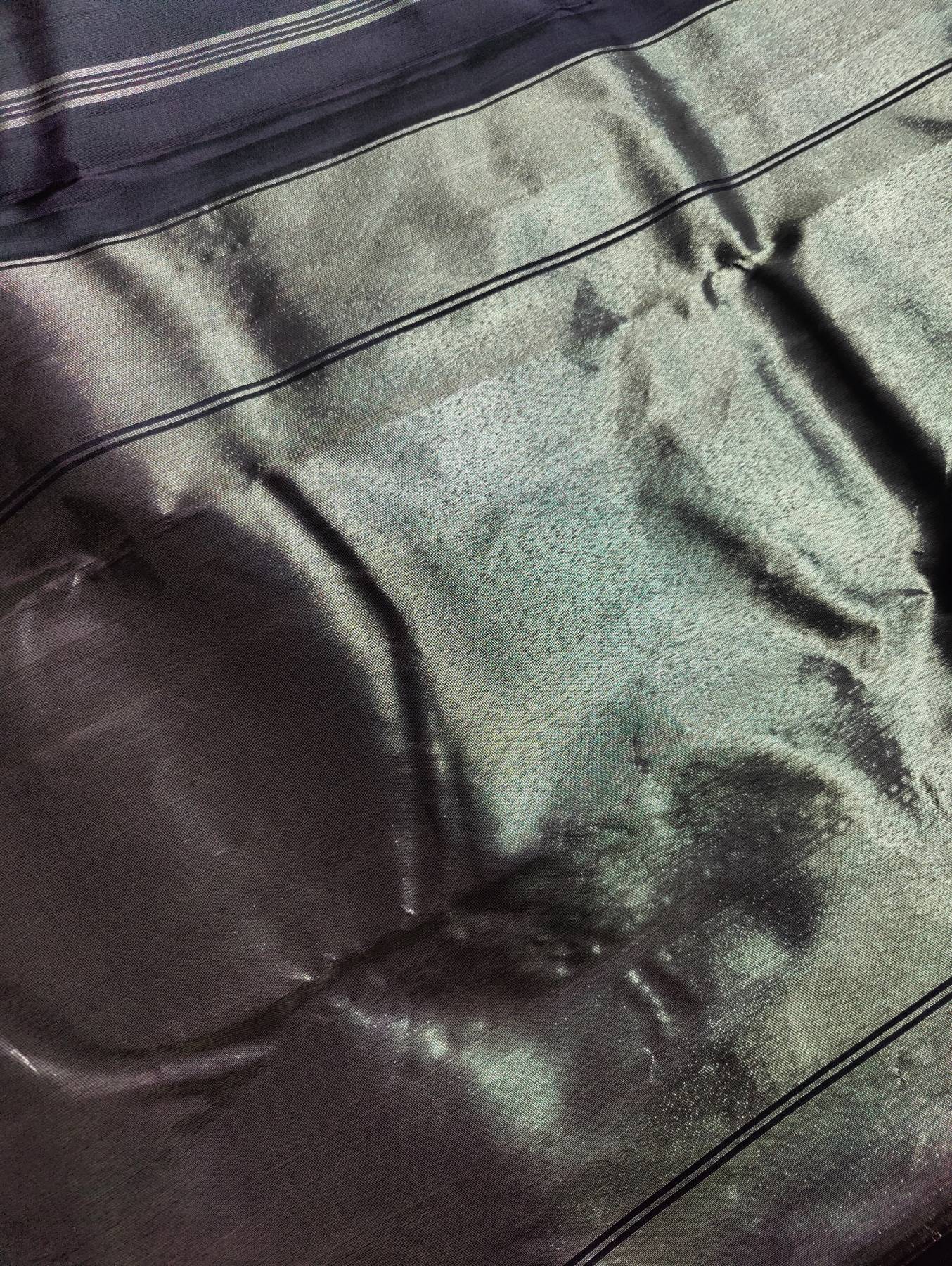 BLACKBERRY SILK PURE HANDLOOM KANJIVARAM SAREE