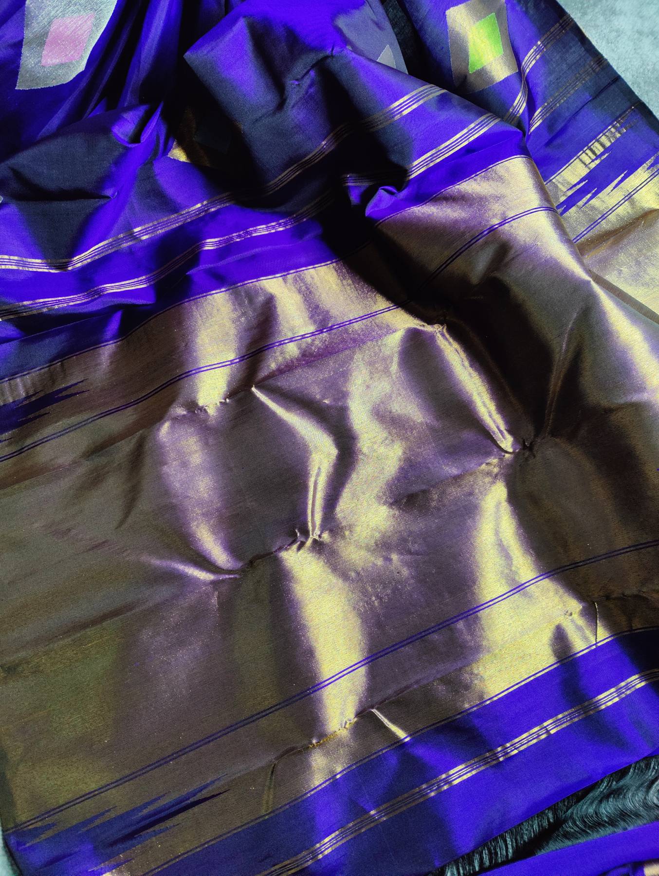 PURPLE SILK PURE HANDLOOM KANJIVARAM SAREE