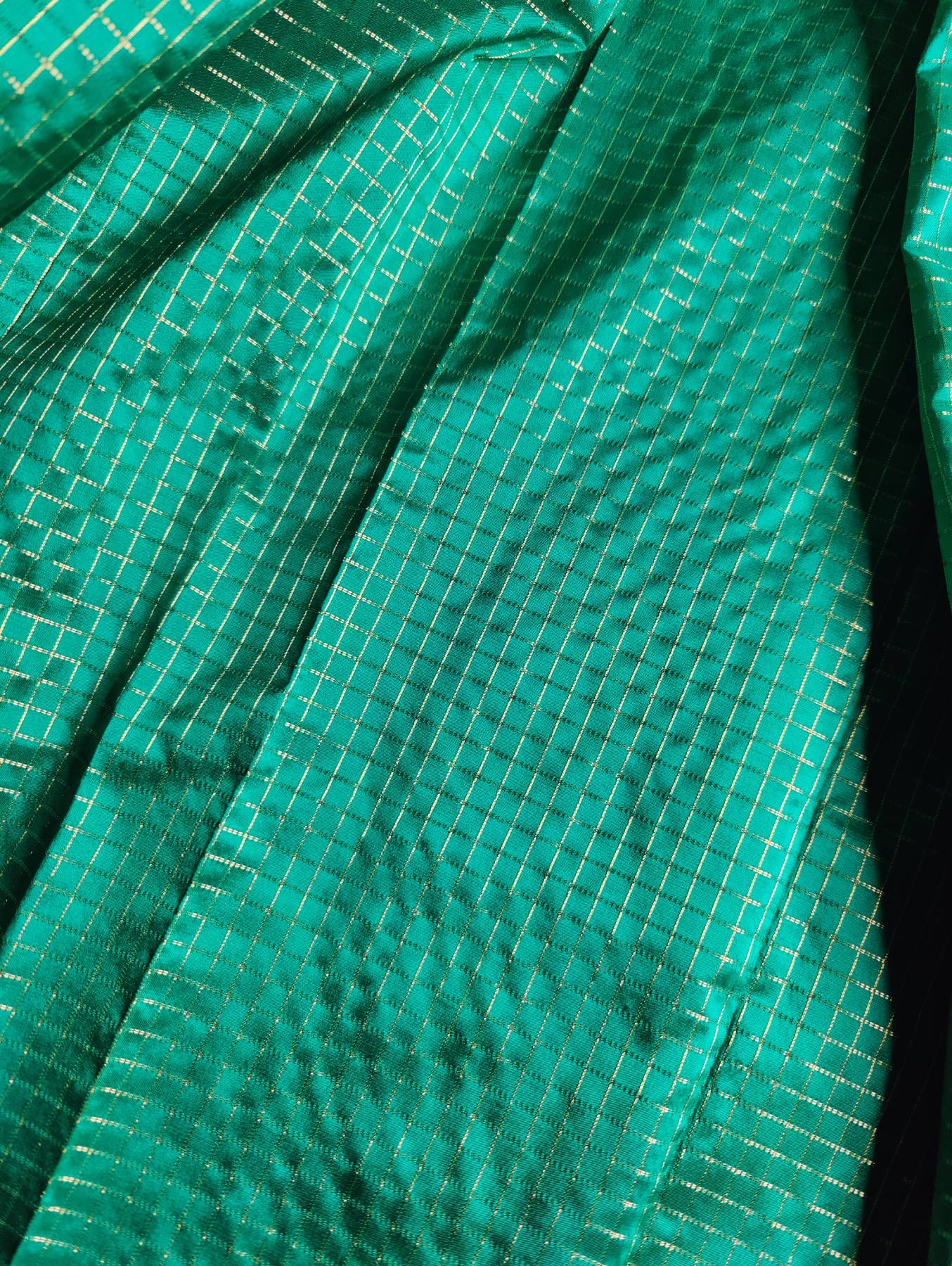 PINE GREEN SILK PURE HANDLOOM IRKAL SAREE