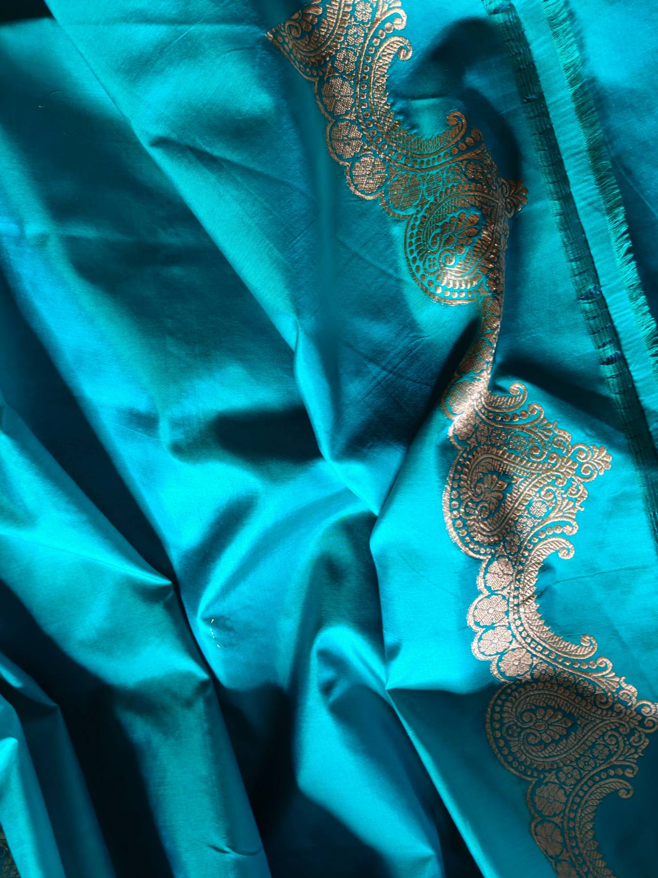 SKY BLUE SILK PURE HANDLOOM BANARASI SAREE