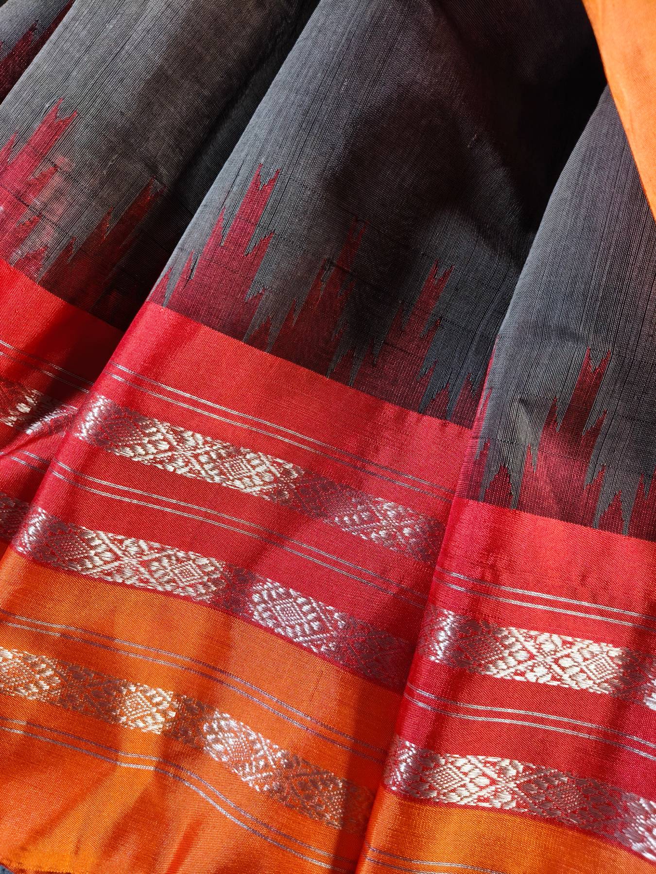 CHOCOLATE BROWN COTTON BY COTTON PONDRU KHADI SAREE