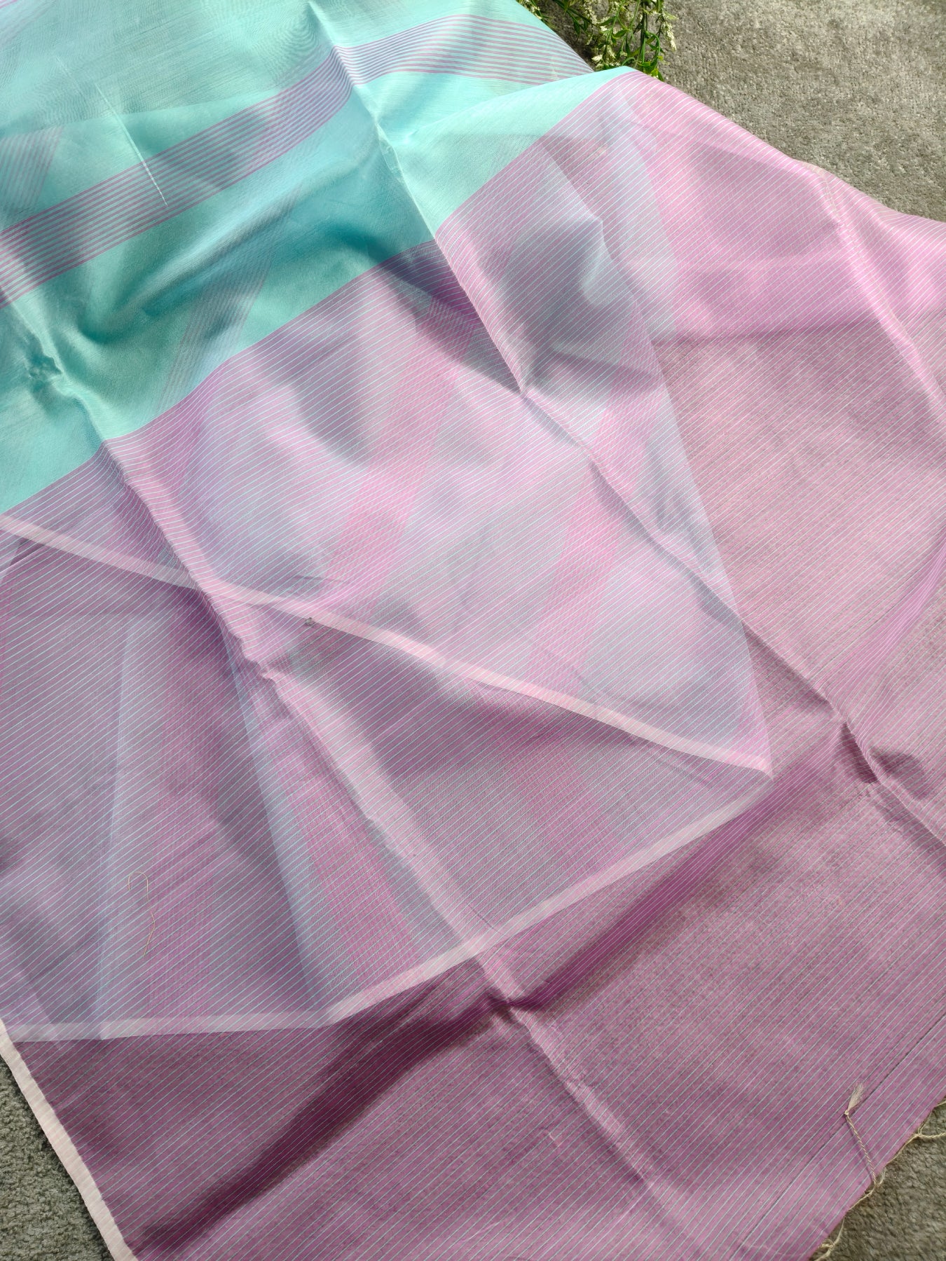 Blue Sico Pure Handloom Maheshwari Saree
