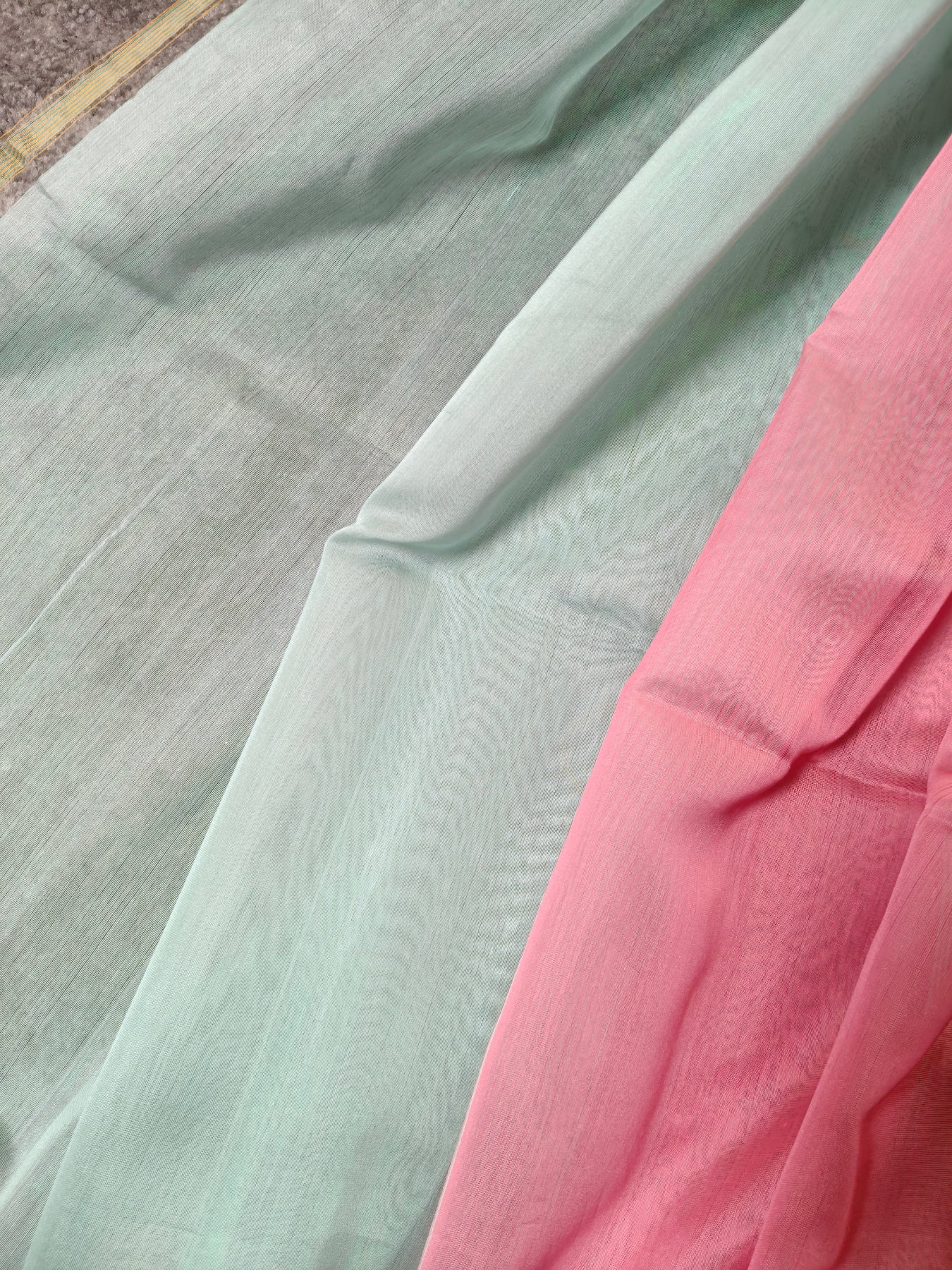 Pink Sico Pure Handloom Maheshwari Saree