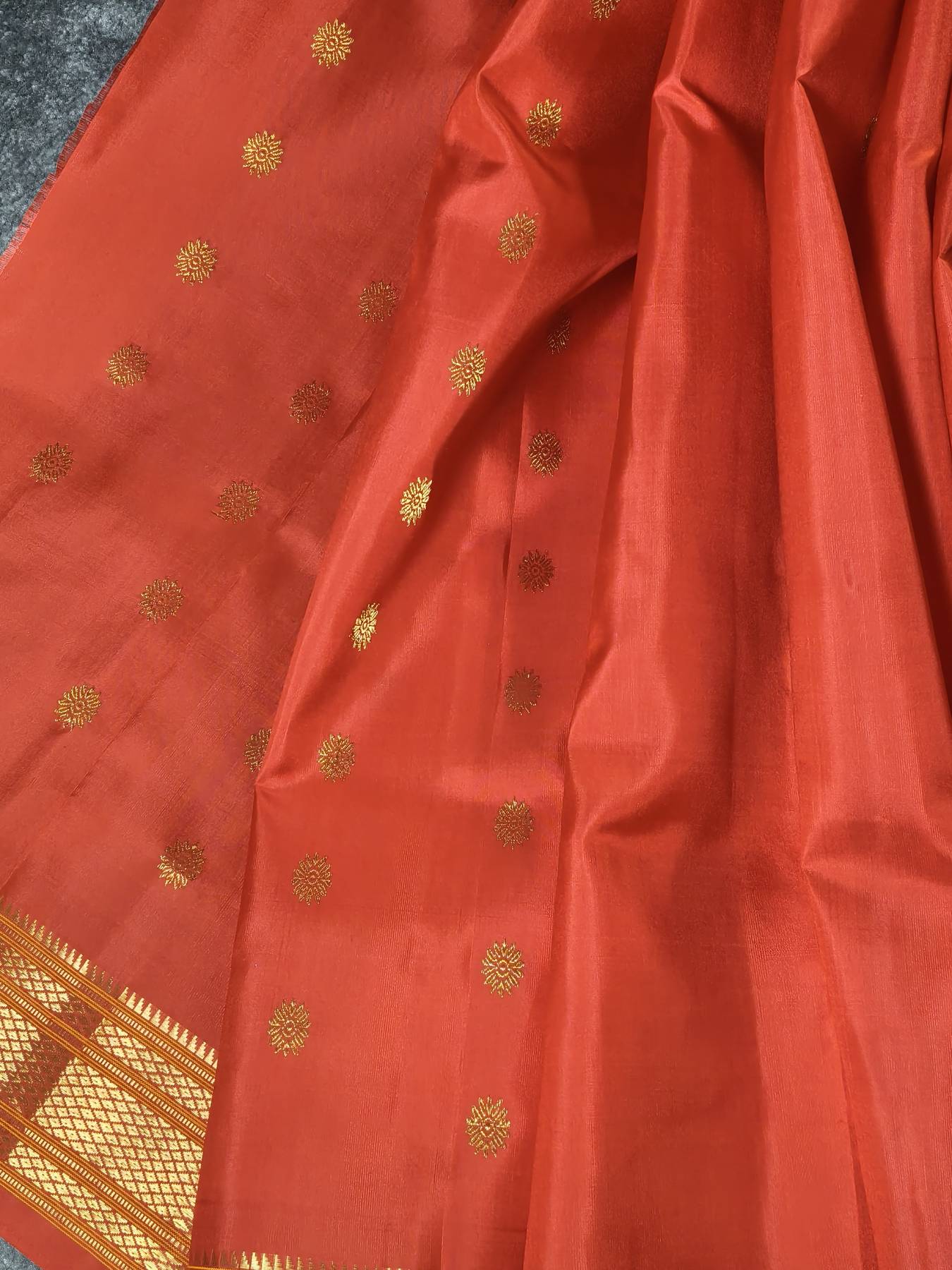 RED SILK PURE HANDLOOM PAITHANI SAREE