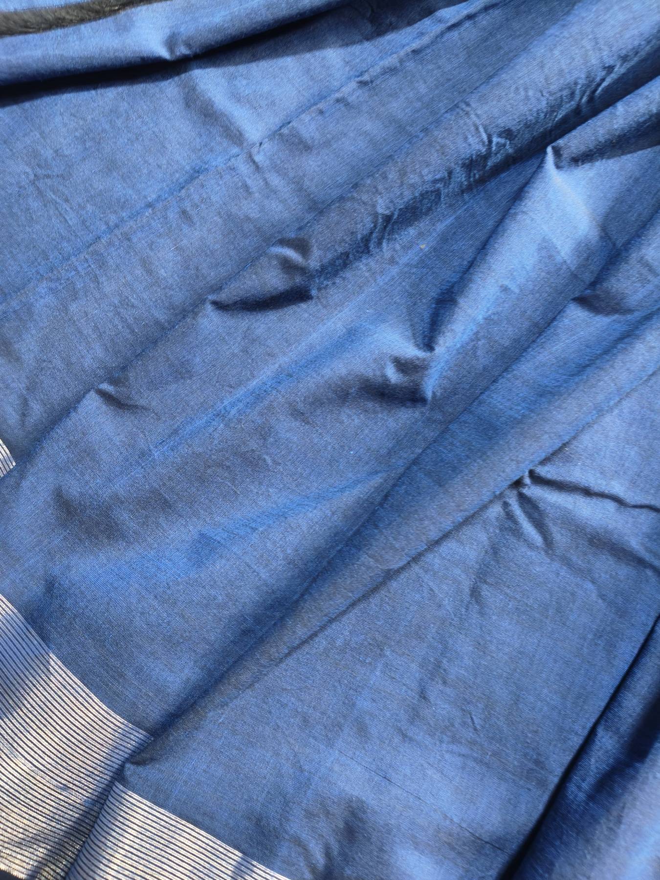 ROYAL BLUE COTTON PURE HANDLOOM PAITHANI SAREE