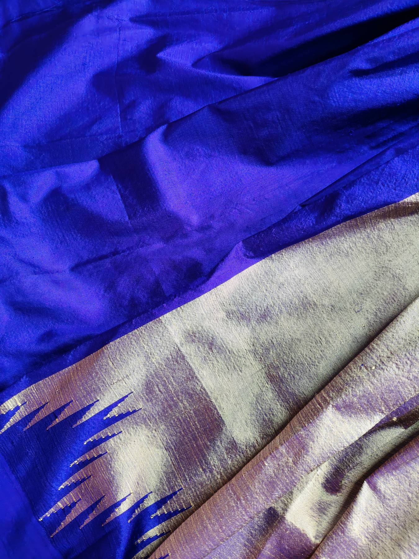 GREY SILK PURE HANDLOOM IRKAL SAREE