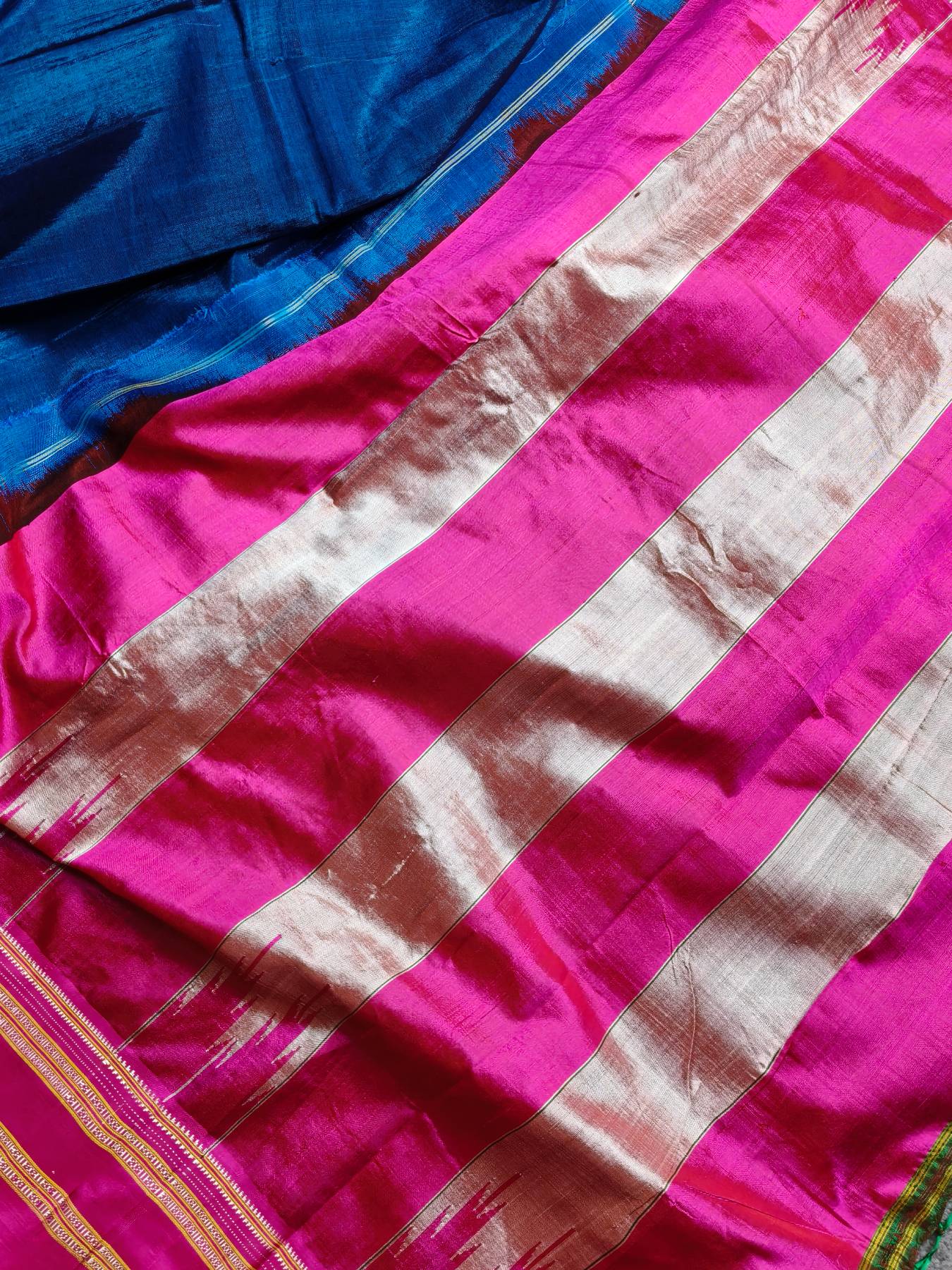 ROYAL BLUE SICO PURE HANDLOOM IRKAL SAREE