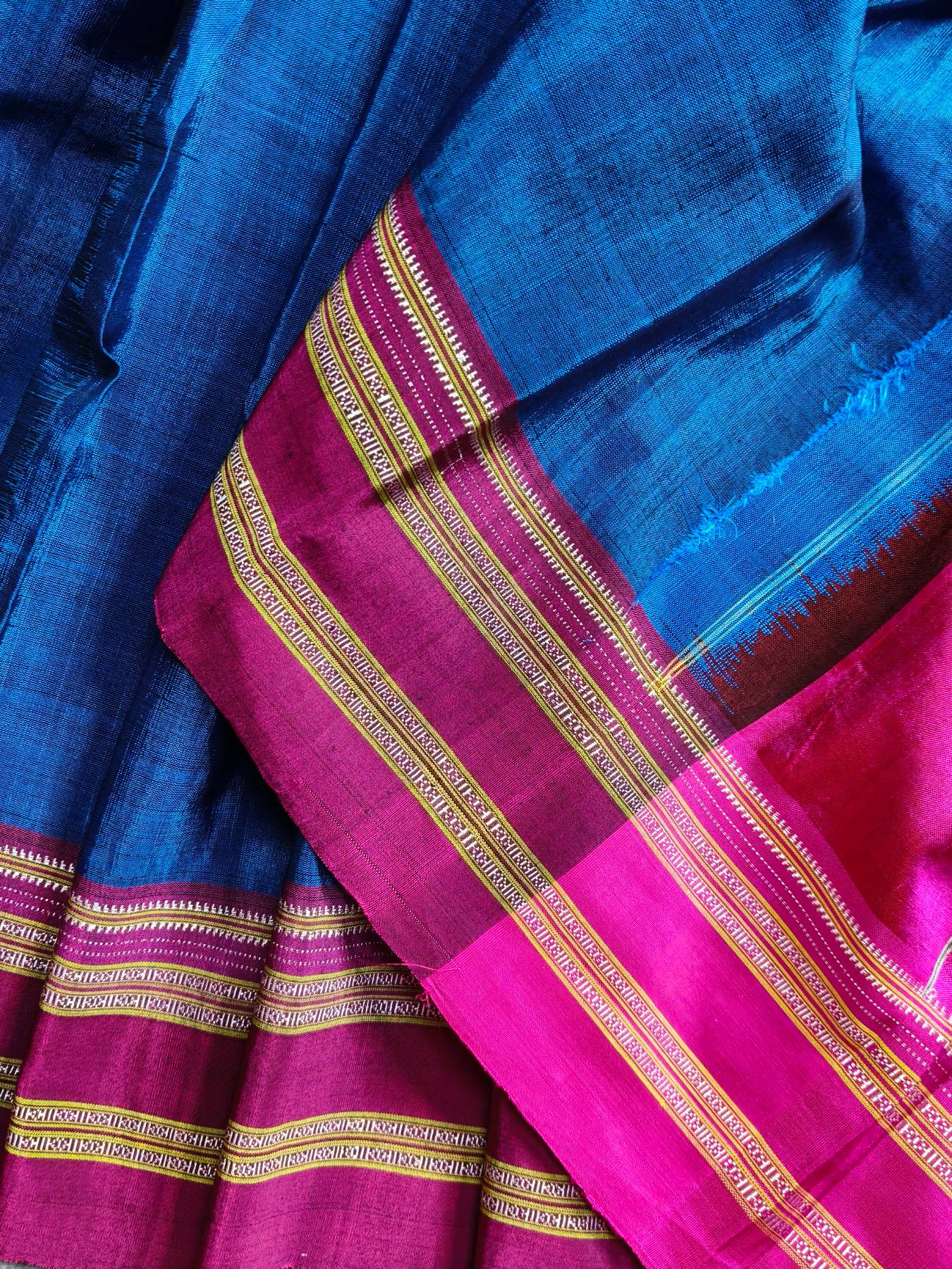 ROYAL BLUE SICO PURE HANDLOOM IRKAL SAREE