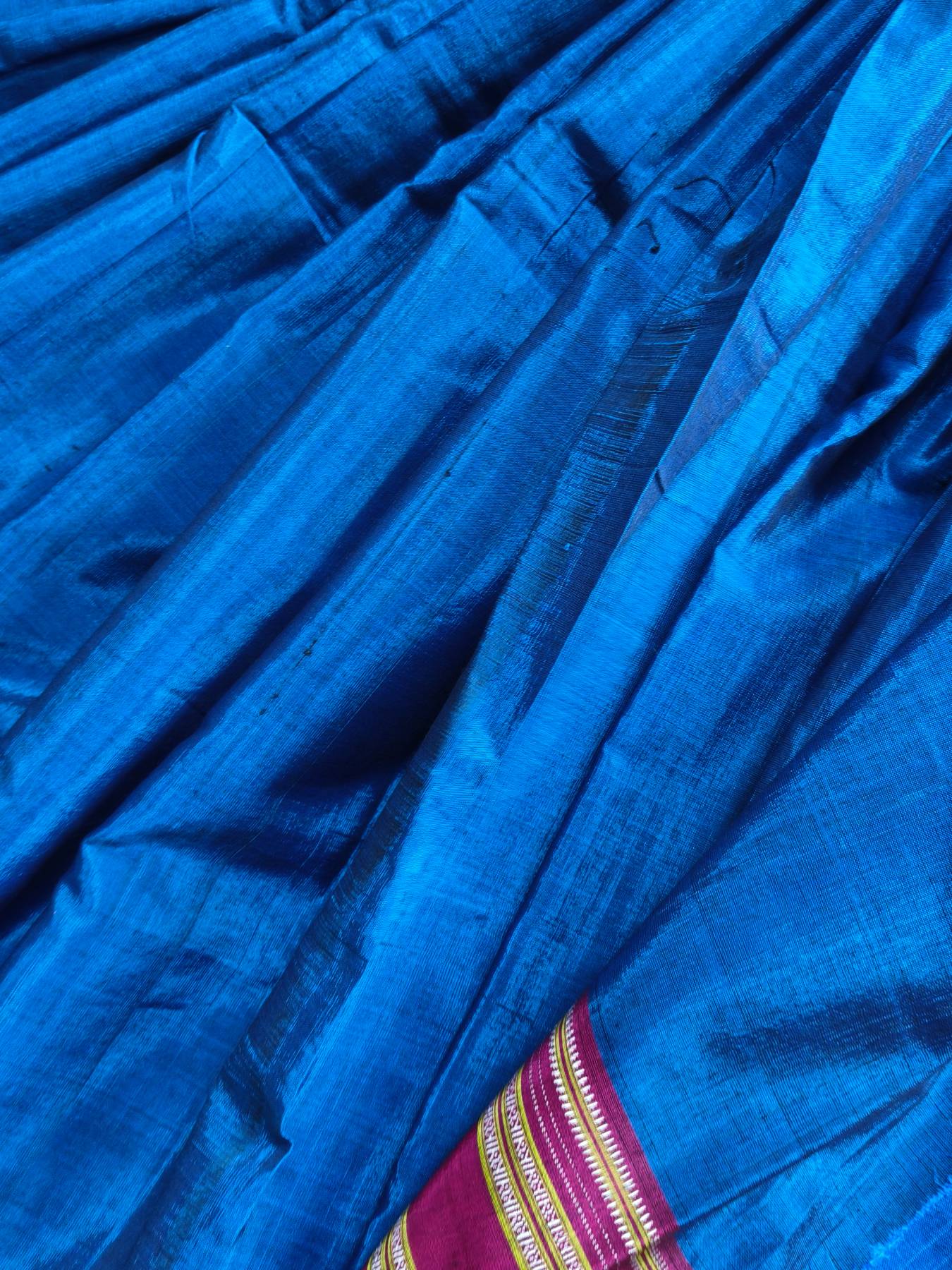 ROYAL BLUE SICO PURE HANDLOOM IRKAL SAREE
