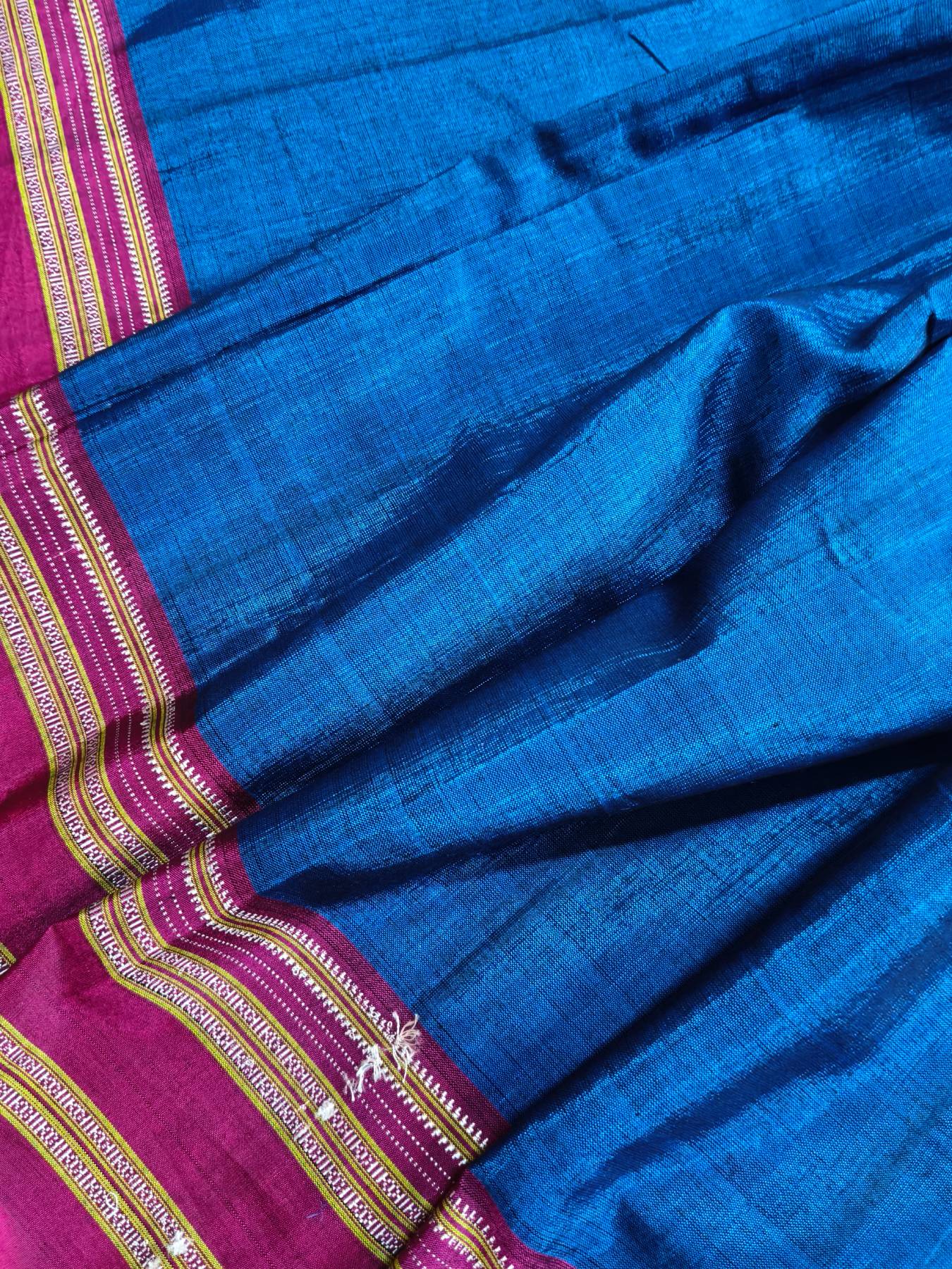 ROYAL BLUE SICO PURE HANDLOOM IRKAL SAREE