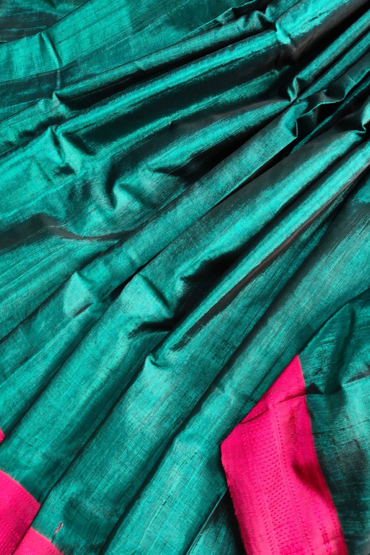 PEACOCK GREEN SICO PURE HANDLOOM IRKAL SAREE
