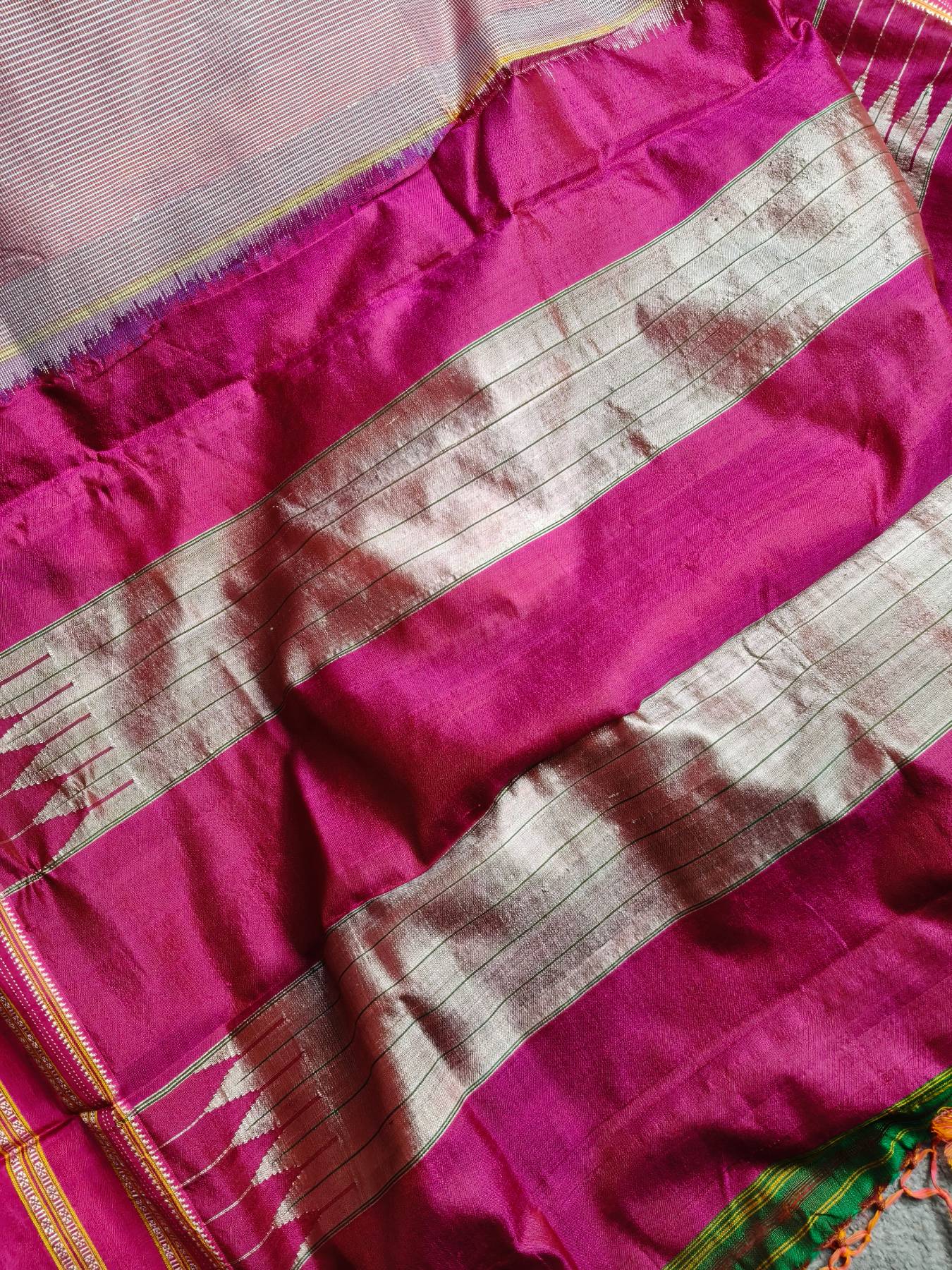 MAUVE PINK PURE HANDLOOM IRKAL SAREE