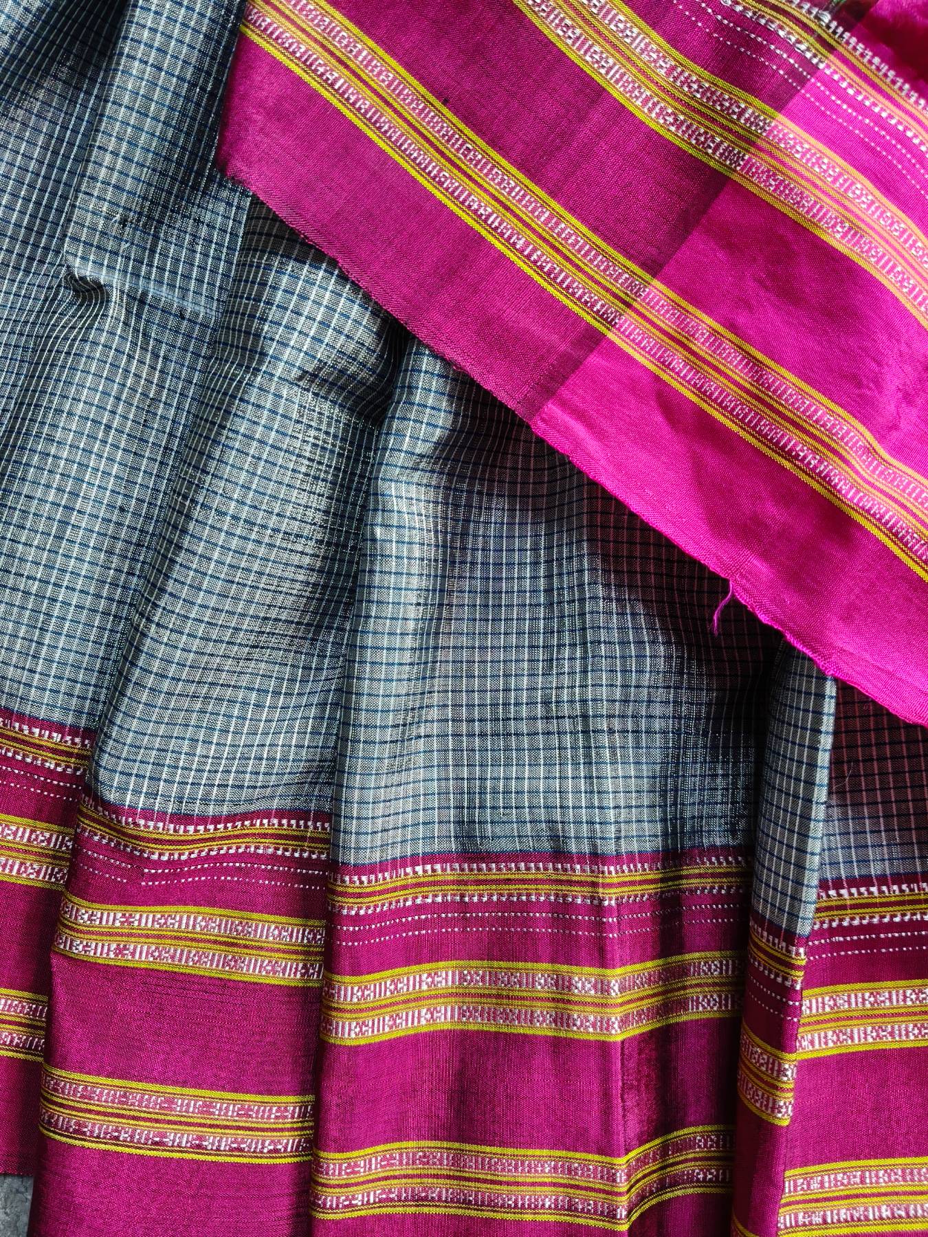 GREY SICO PURE HANDLOOM IRKAL SAREE