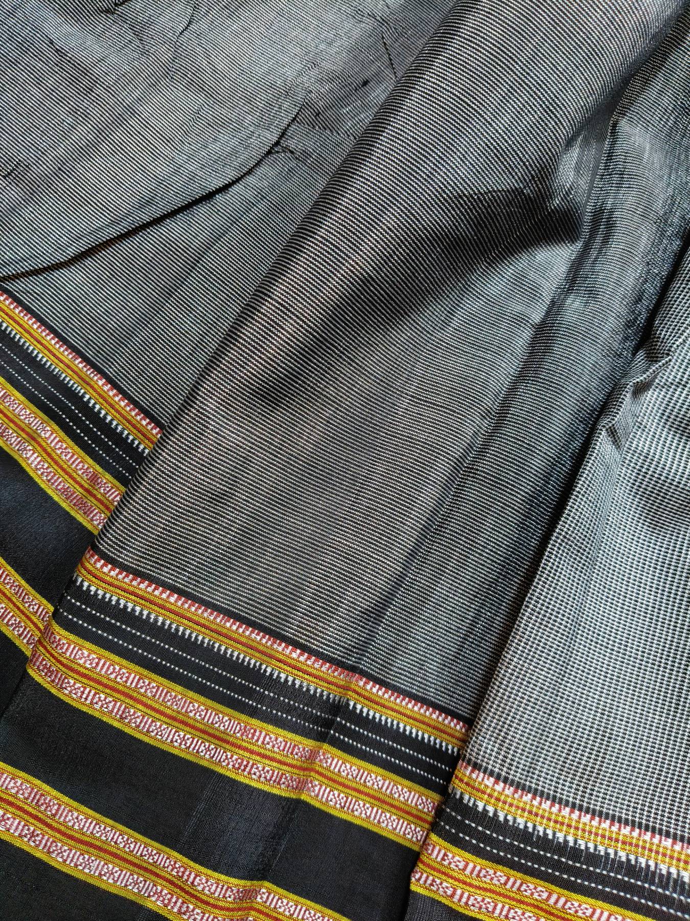 GREY SICO PURE HANDLOOM IRKAL SAREE