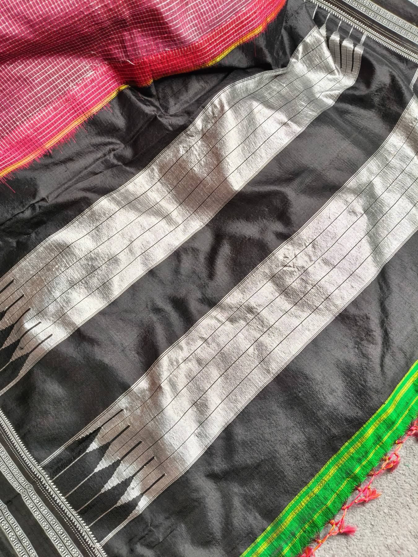 MAROON SICO PURE HANDLOOM IRKAL SAREE
