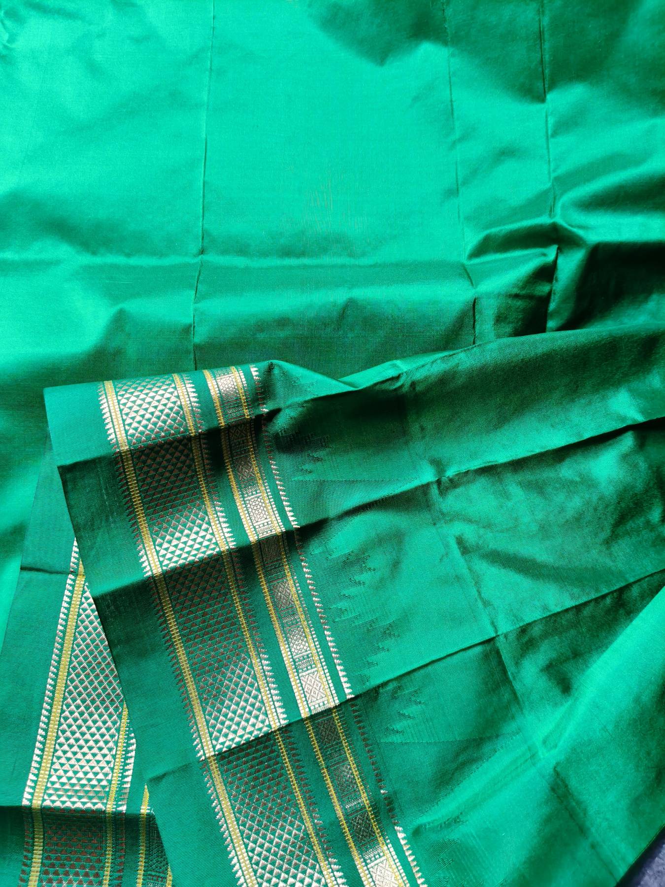 PEACH SILK PURE HANDLOOM IRKAL SAREE