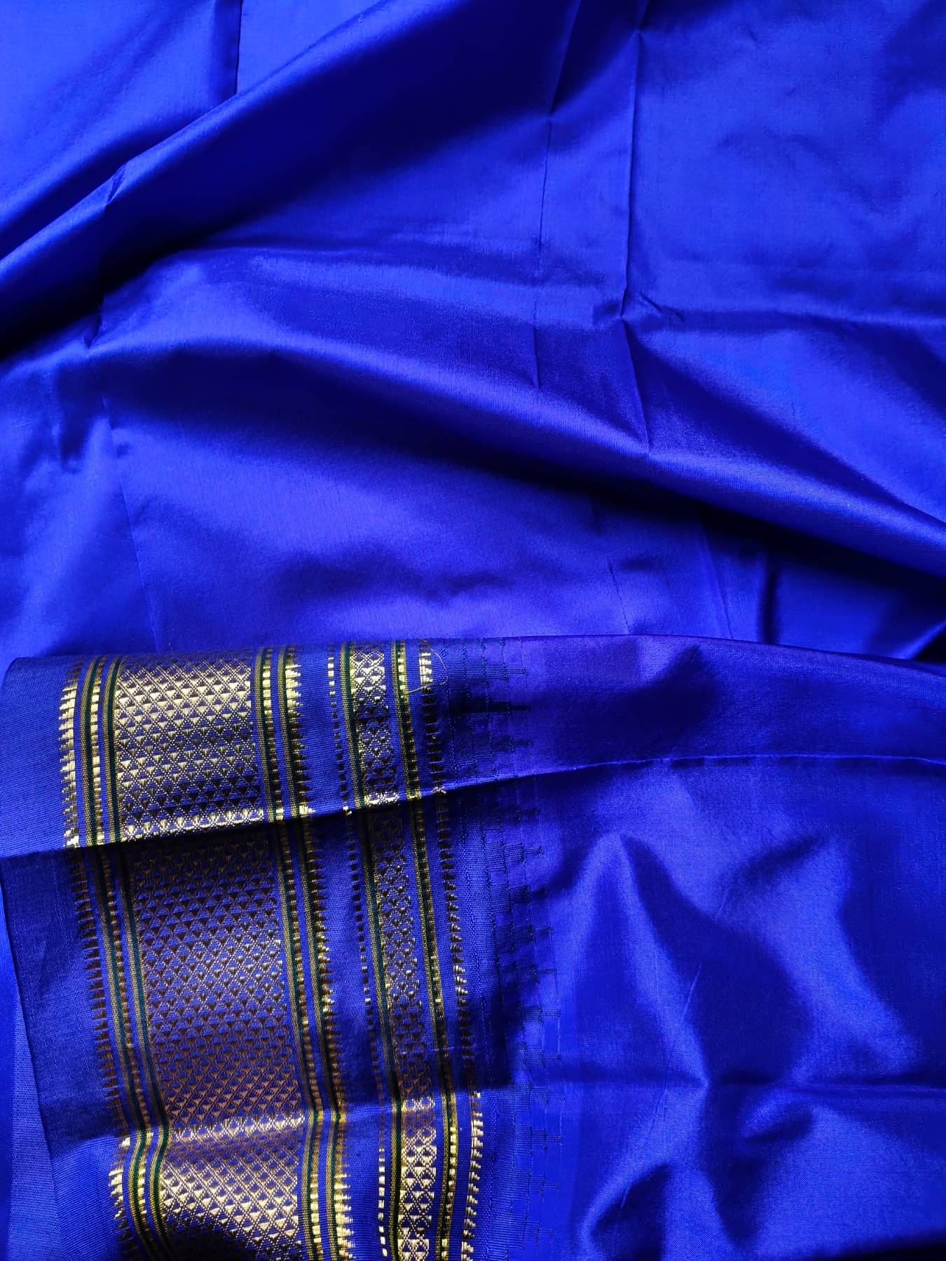 PARROT GREEN SILK PURE HANDLOOM IRKAL SAREE