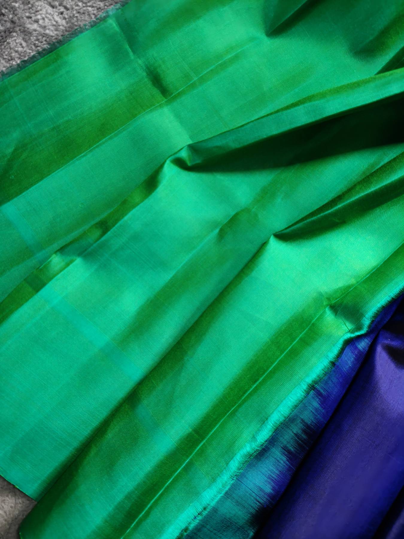 PURPLE SILK PURE HANDLOOM GADWAL SAREE