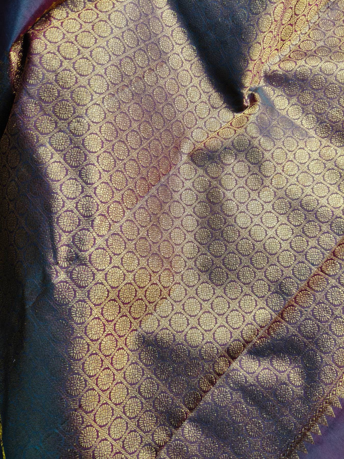 MUSTARD YELLOW PINK SILK PURE HANDLOOM KANJIVARAM SAREE