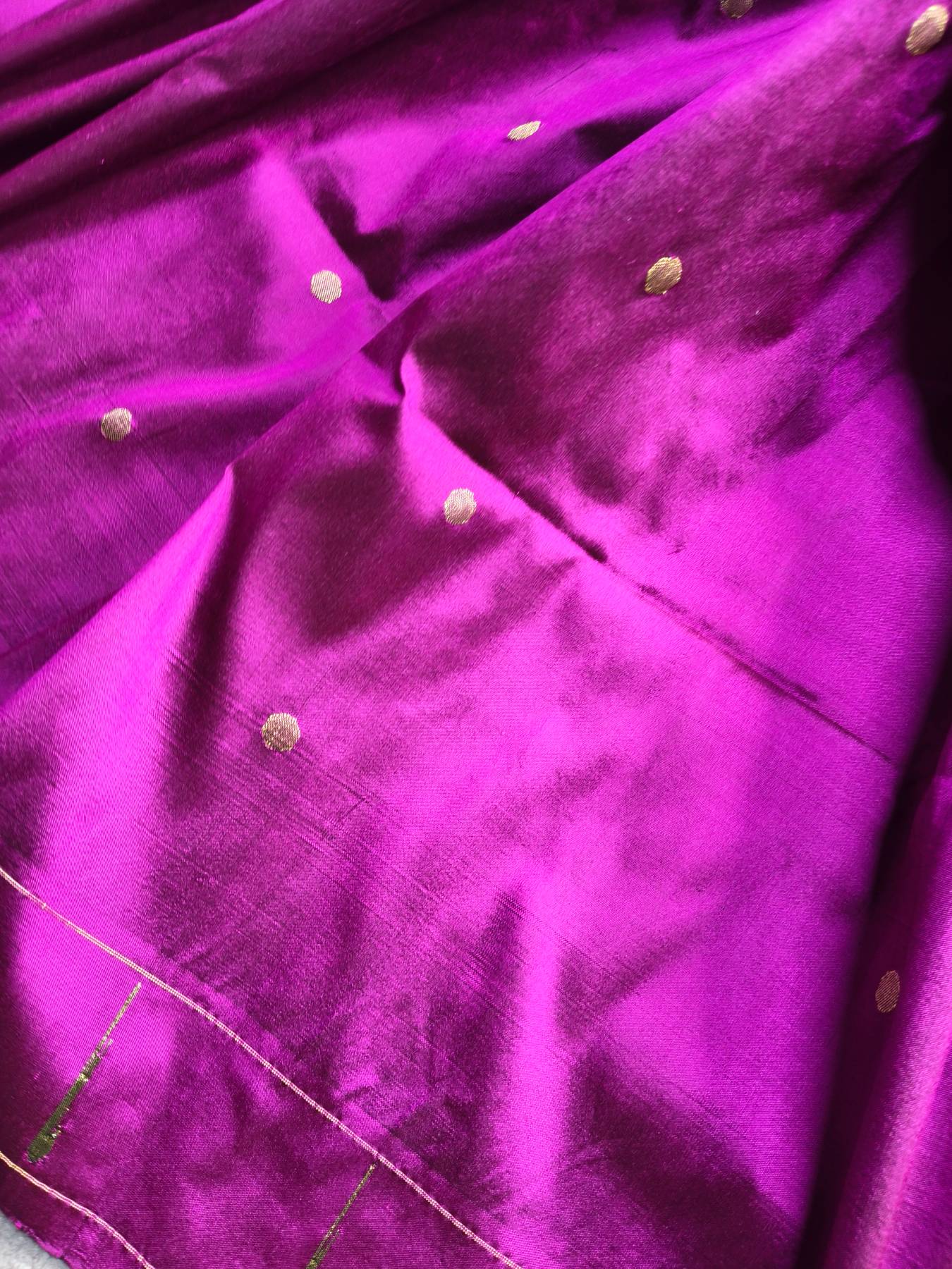 PURPLE SILK PURE HANDLOOM PAITHANI SAREE